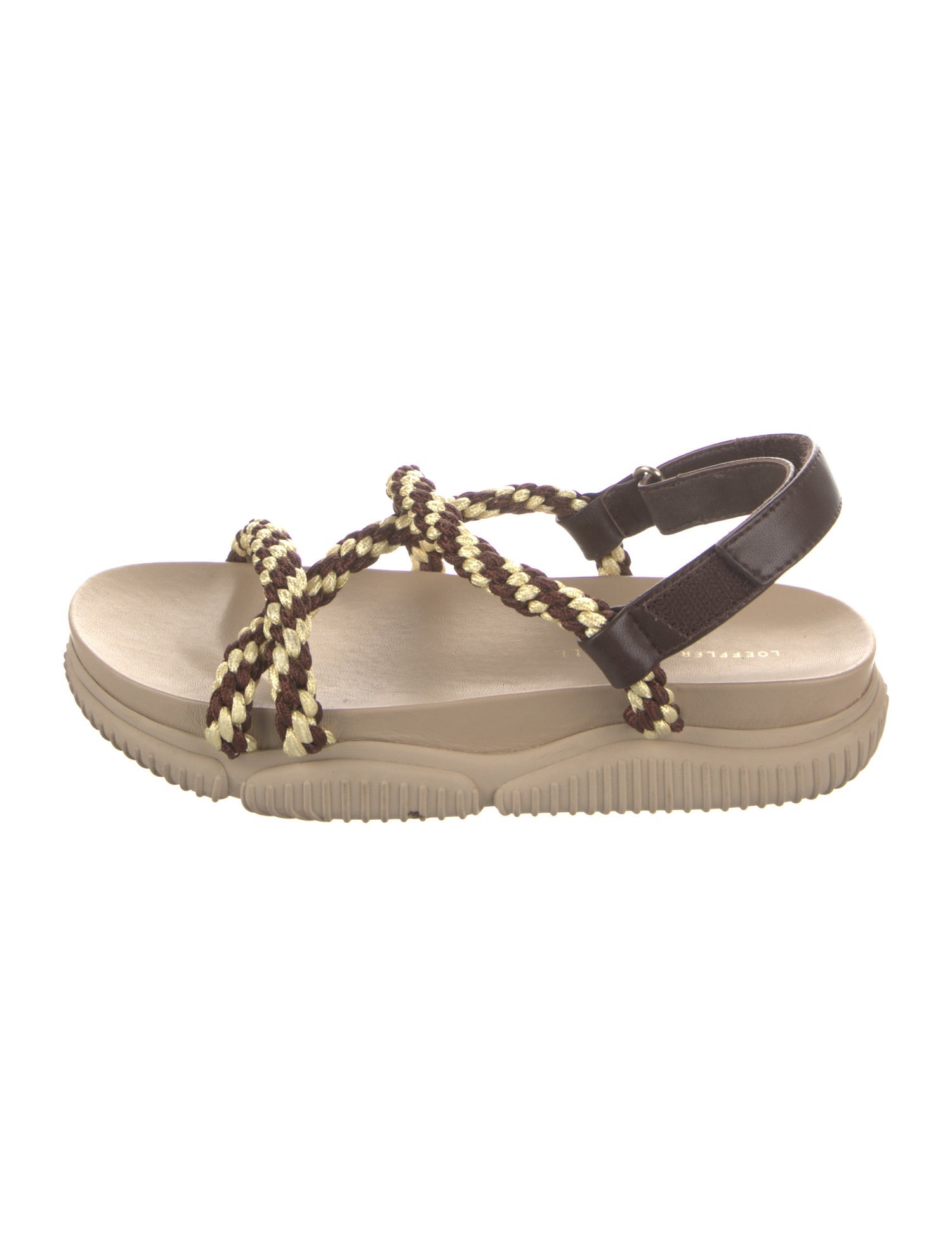 Loeffler Randall Leather Animal Print Slingback Sandals