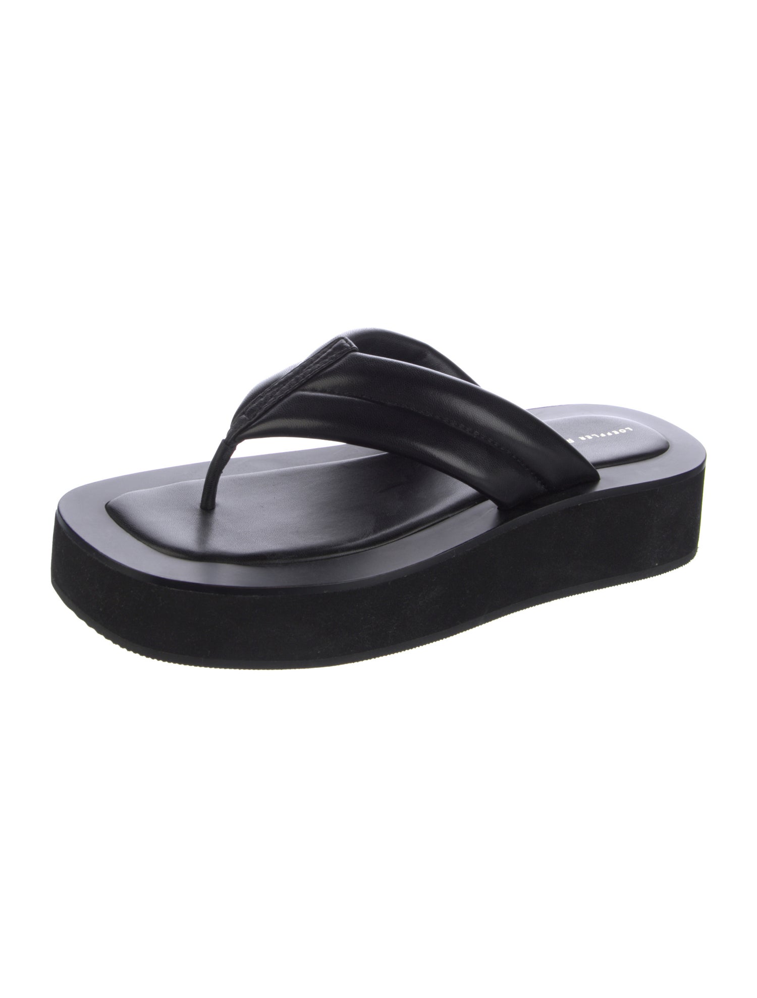 Loeffler Randall Leather Flip Flops