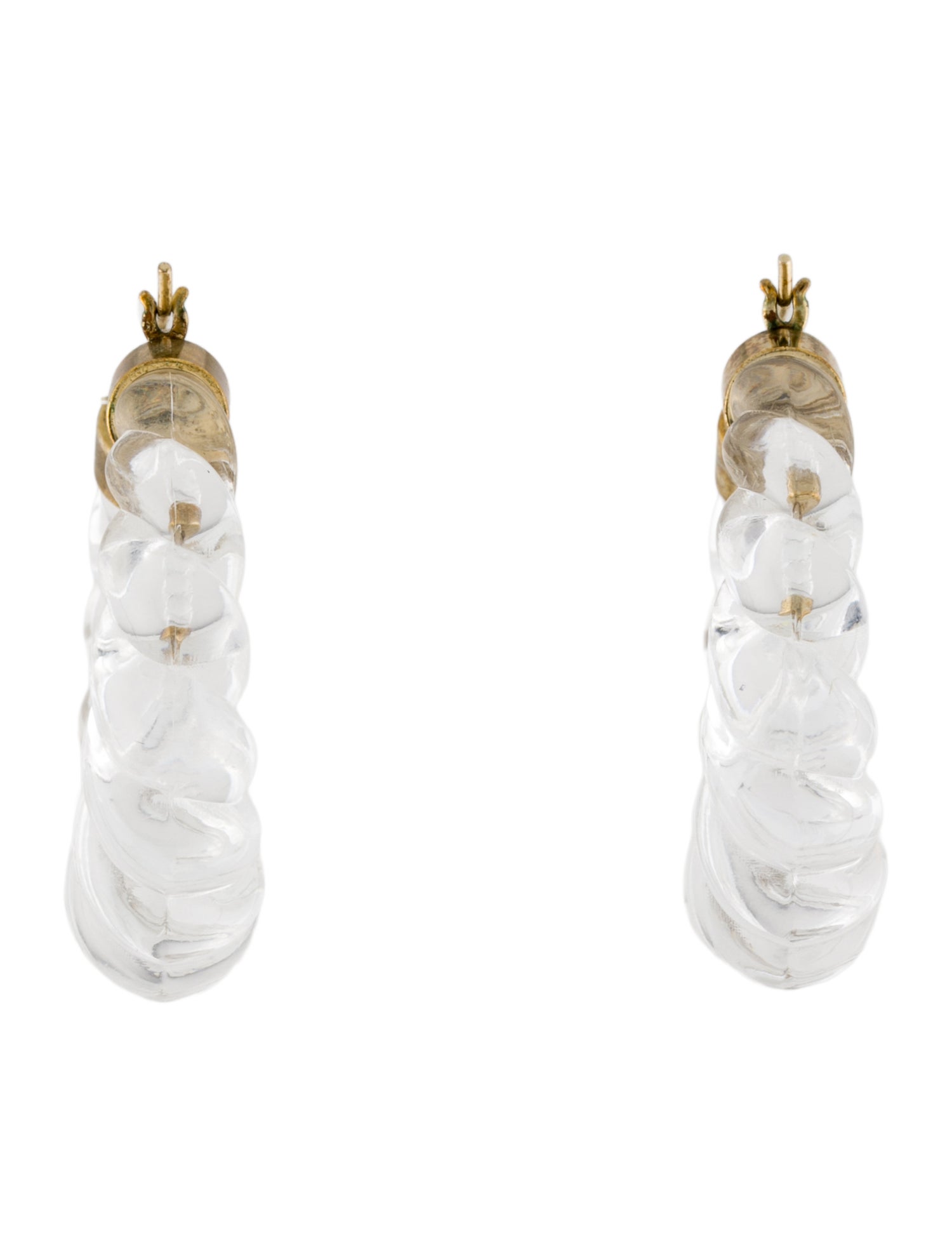 Loeffler Randall Acrylic Hoop Earrings