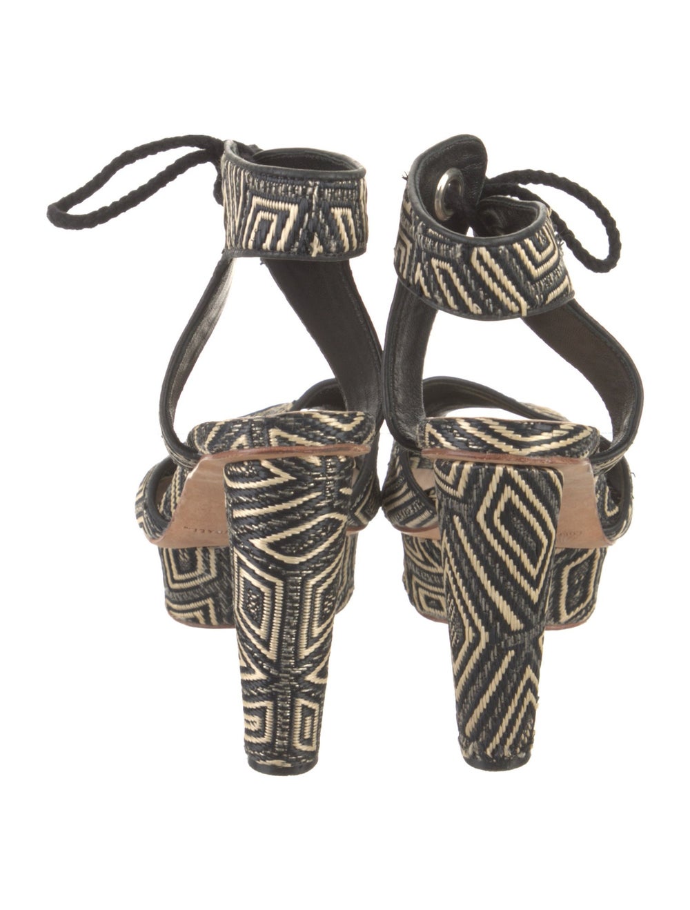 Loeffler Randall Raffia Patterned Sandals - image 4