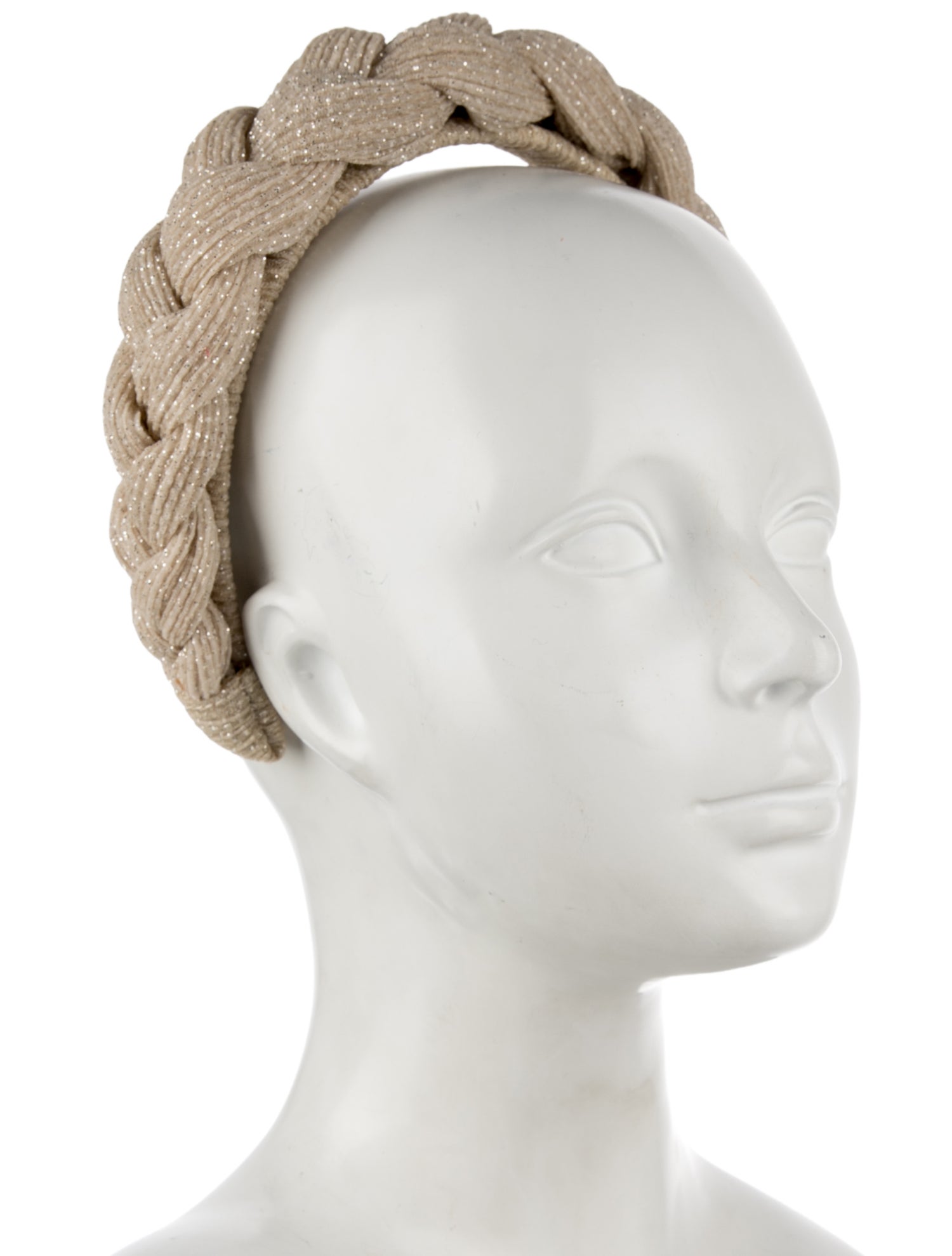 Loeffler Randall Glitter Accent Braided Headband