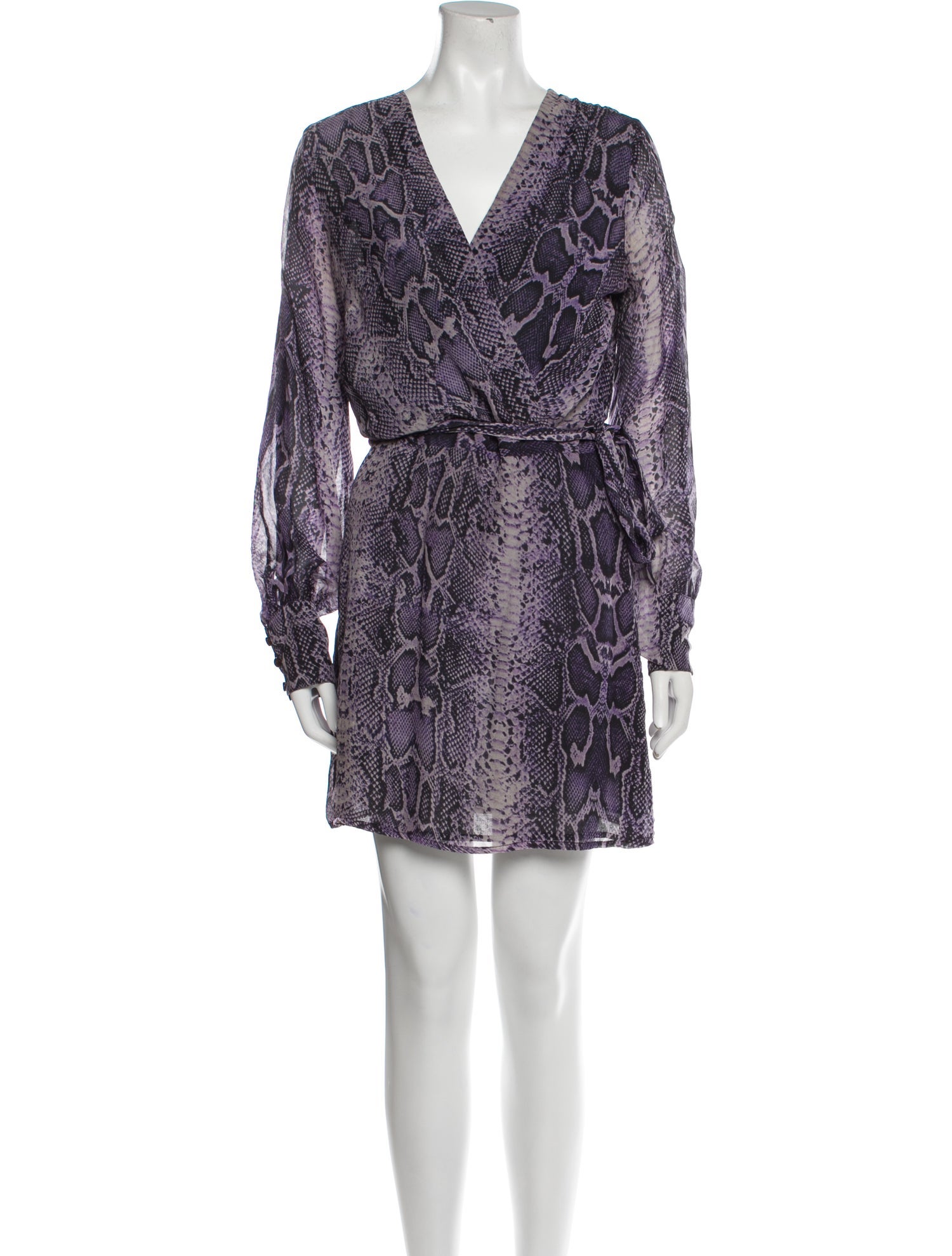 La Femme Animal Print Long Dress