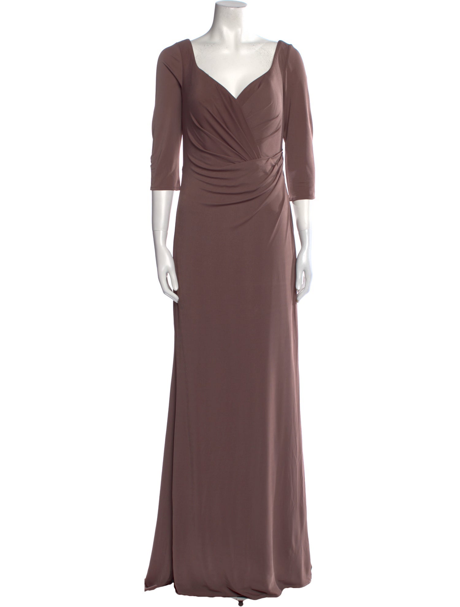 La Femme V-Neck Long Dress