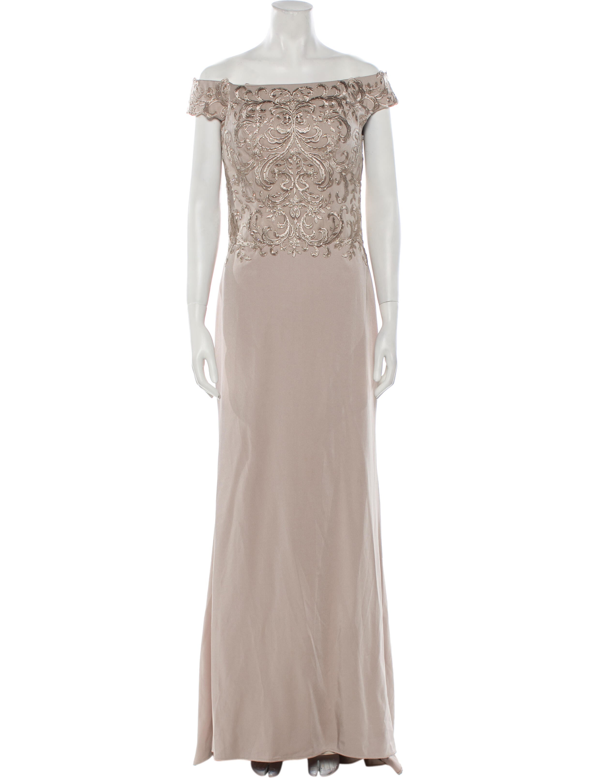 La Femme Off-The-Shoulder Long Dress w/ Tags