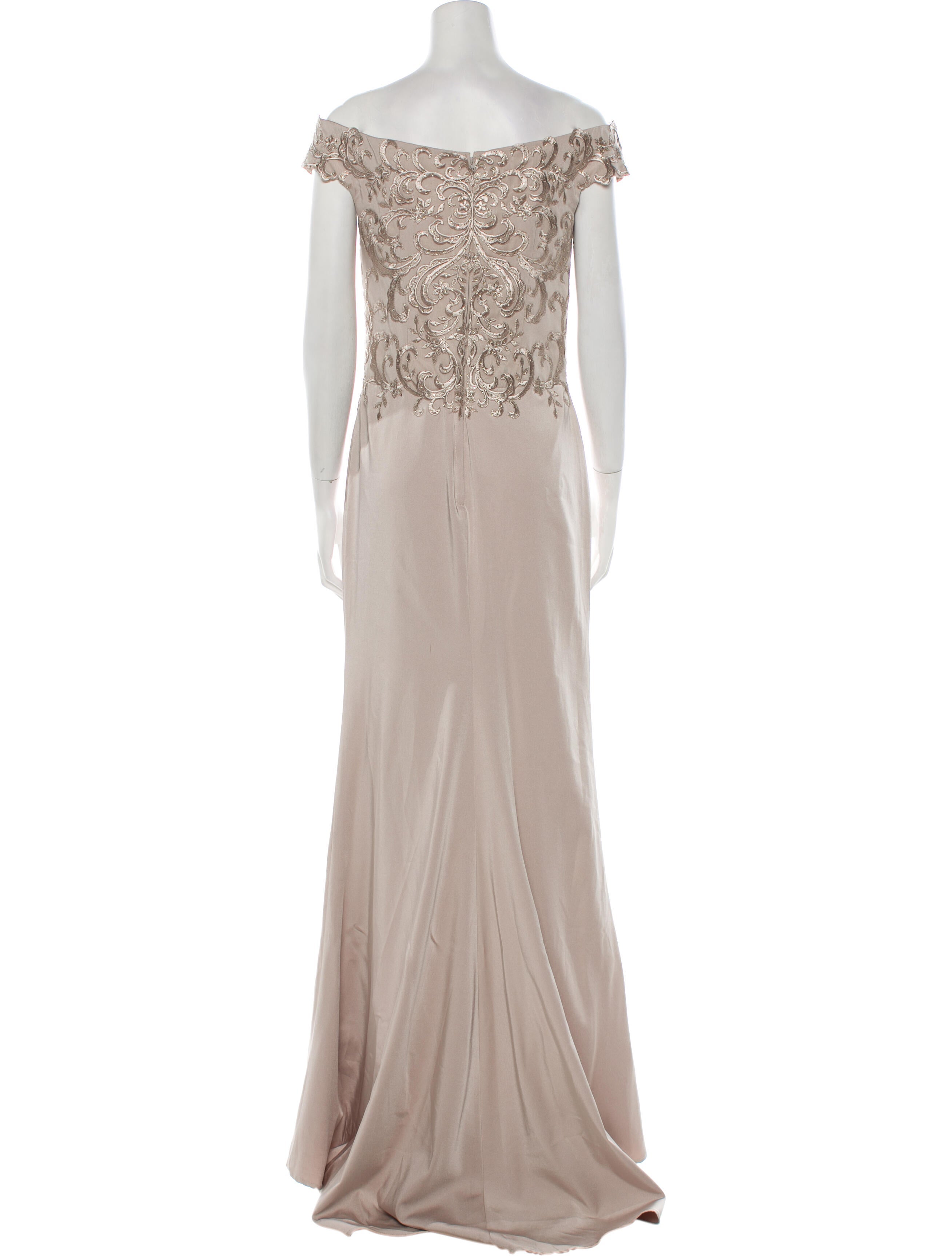 La Femme Off-The-Shoulder Long Dress w/ Tags