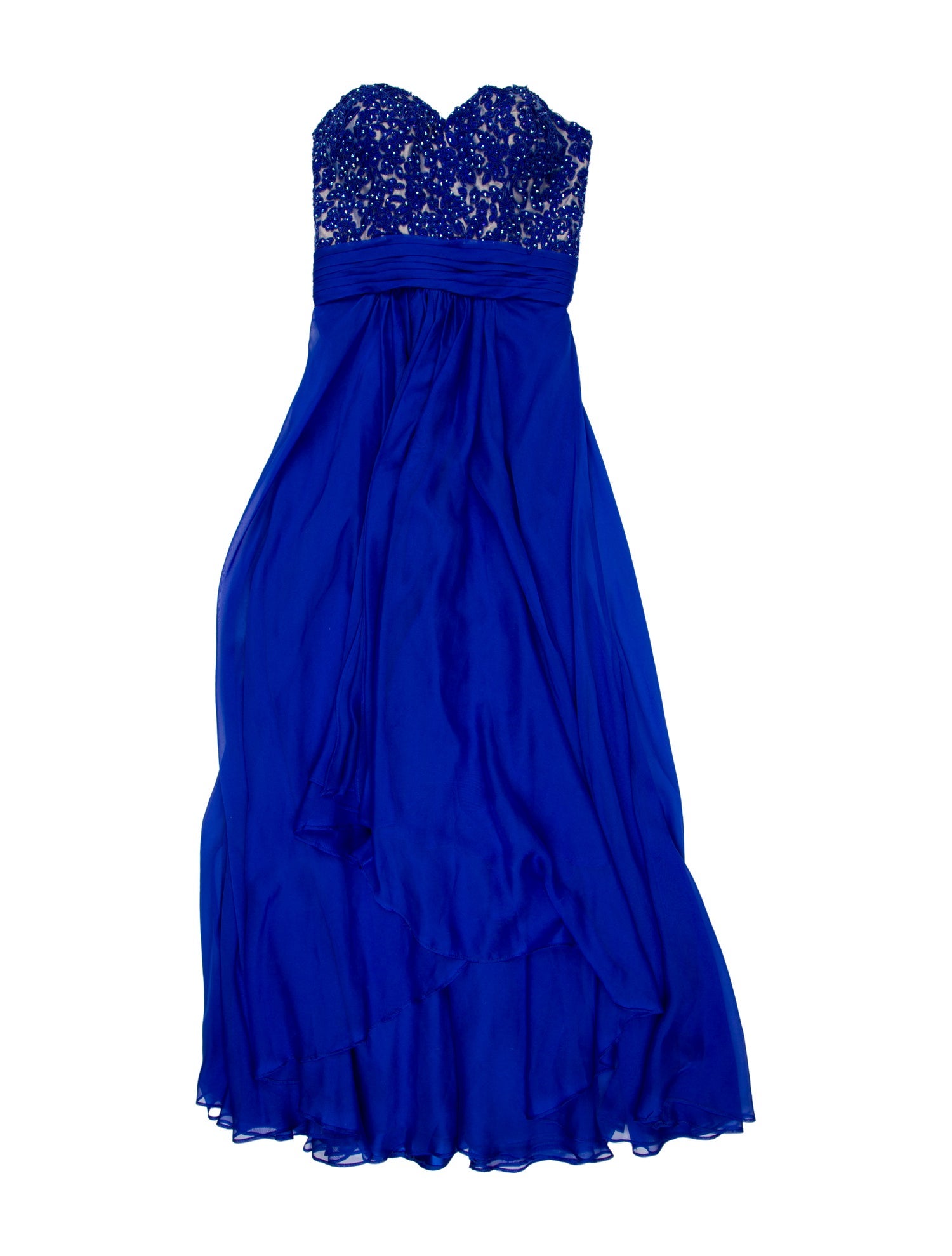 La Femme Strapless Long Dress