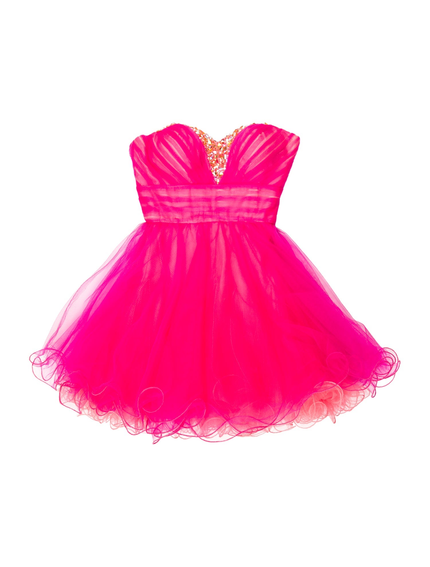 La Femme Strapless Mini Dress