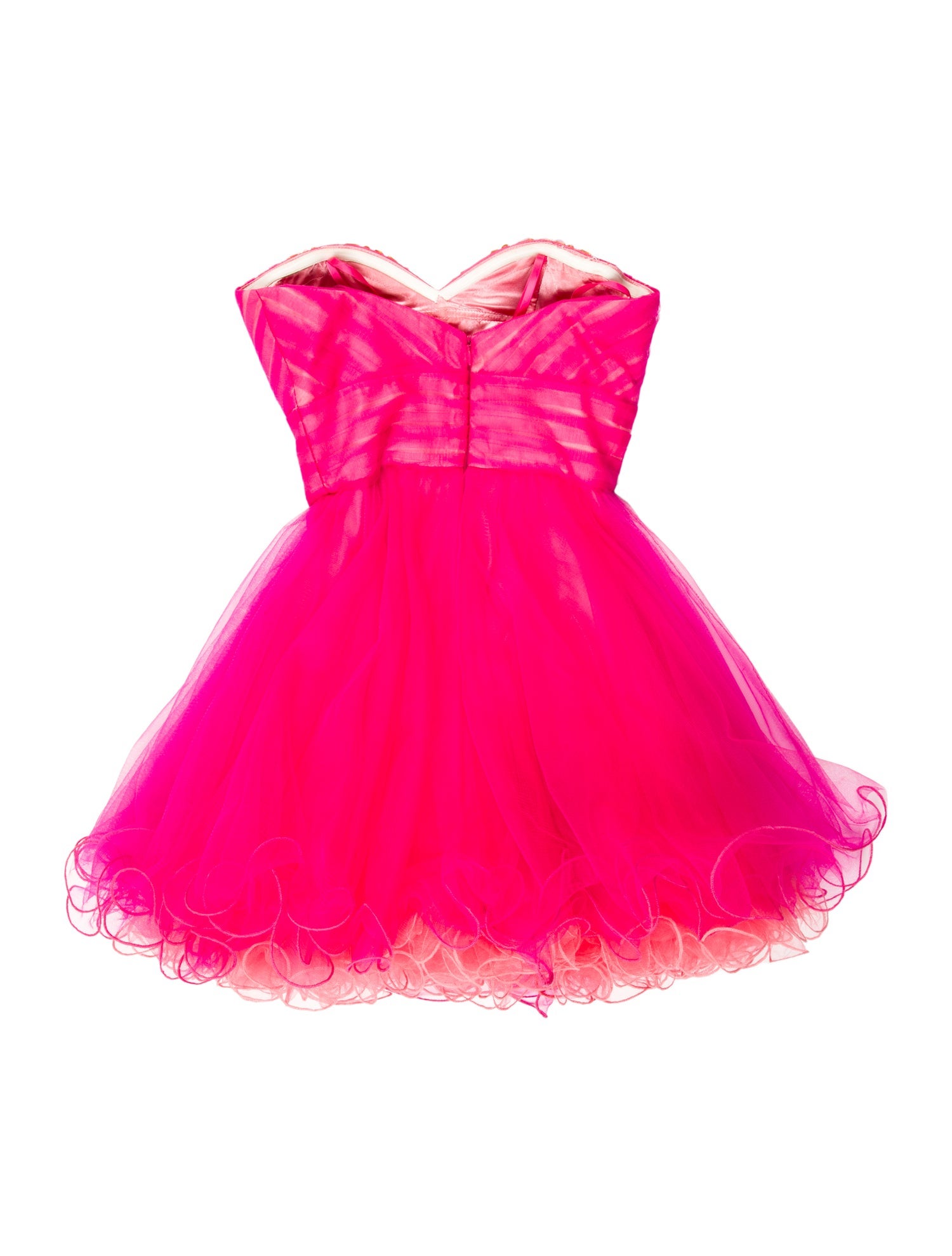 La Femme Strapless Mini Dress