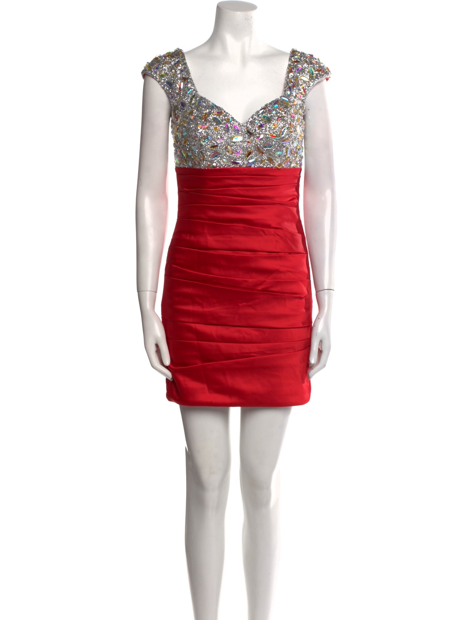 La Femme V-Neck Mini Dress