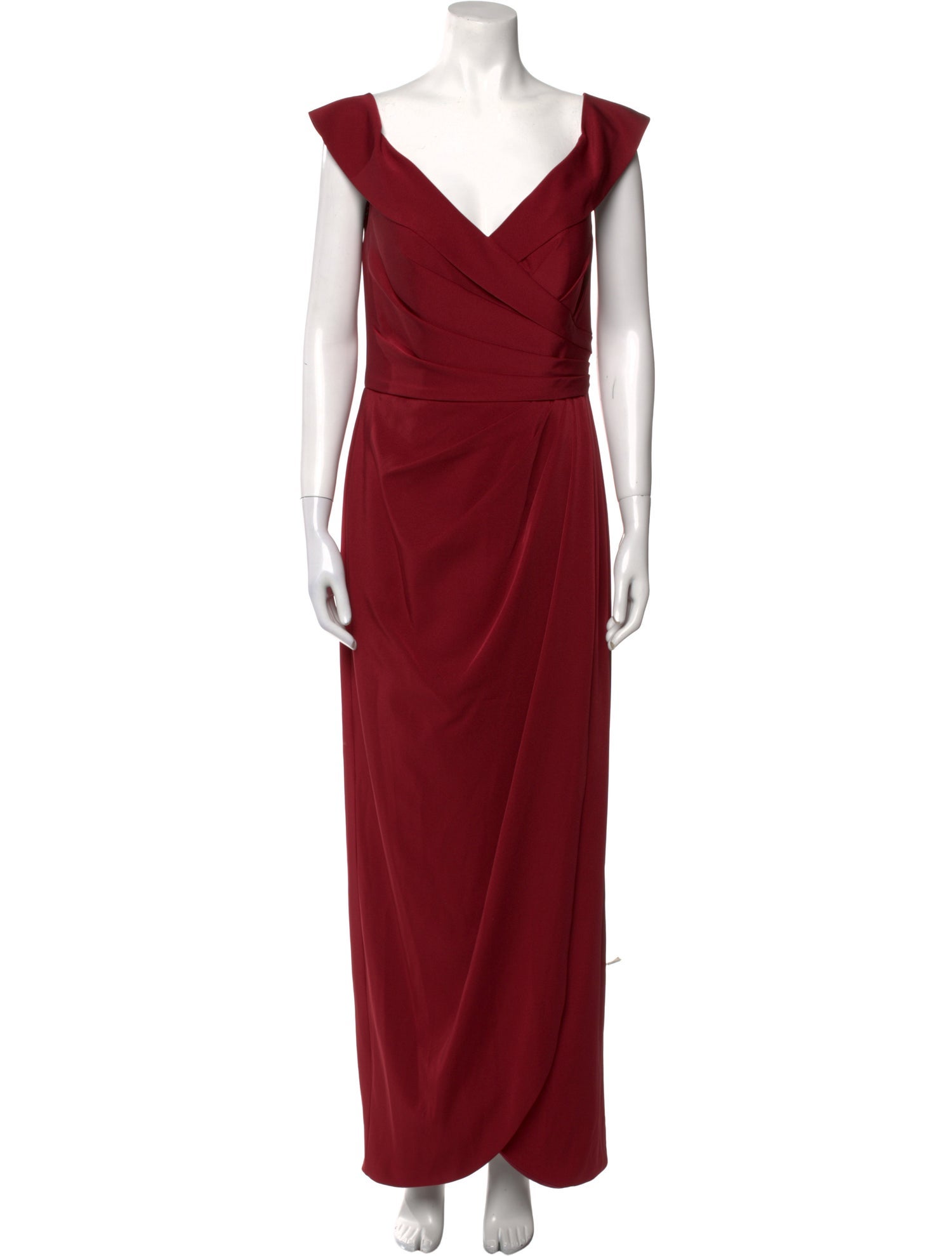 La Femme V-Neck Long Dress