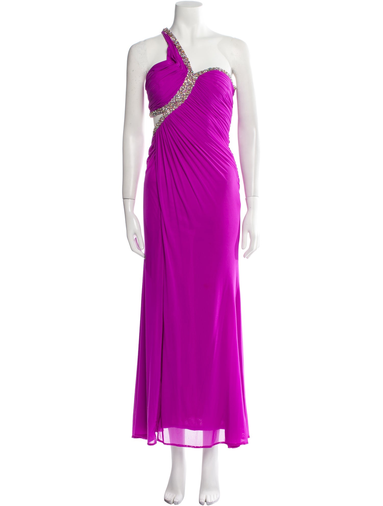 La Femme One-Shoulder Long Dress