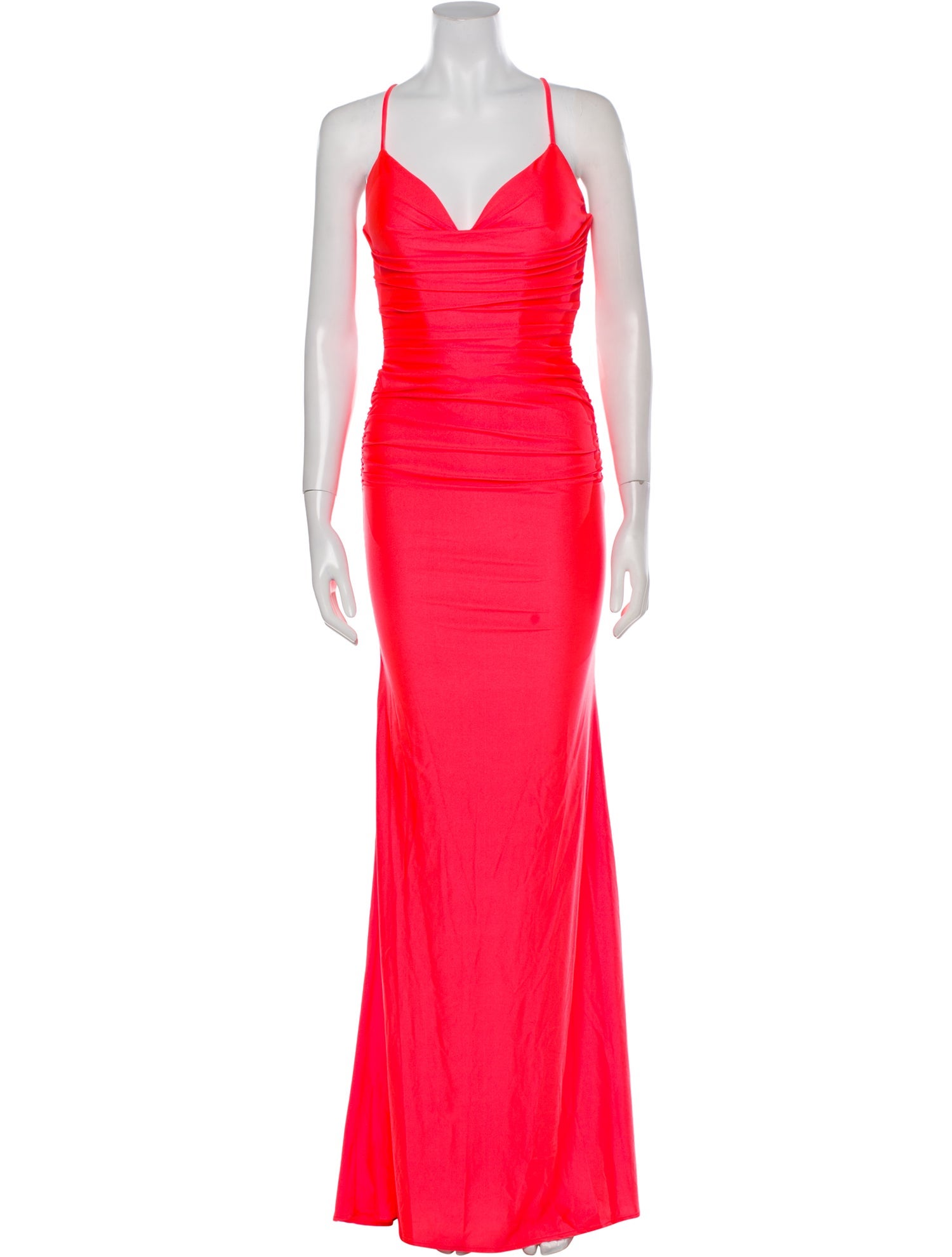 La Femme V-Neck Long Dress w/ Tags