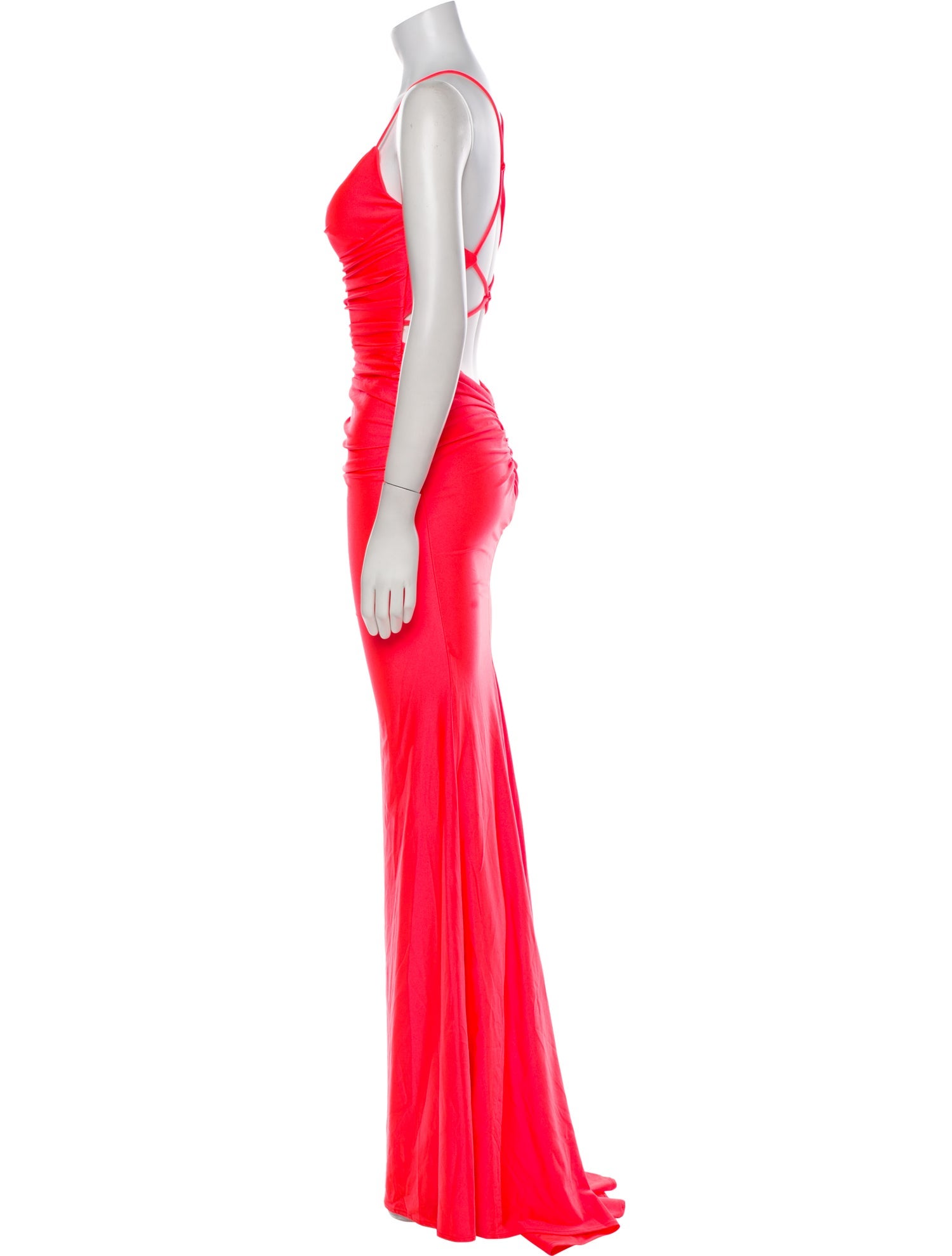 La Femme V-Neck Long Dress w/ Tags