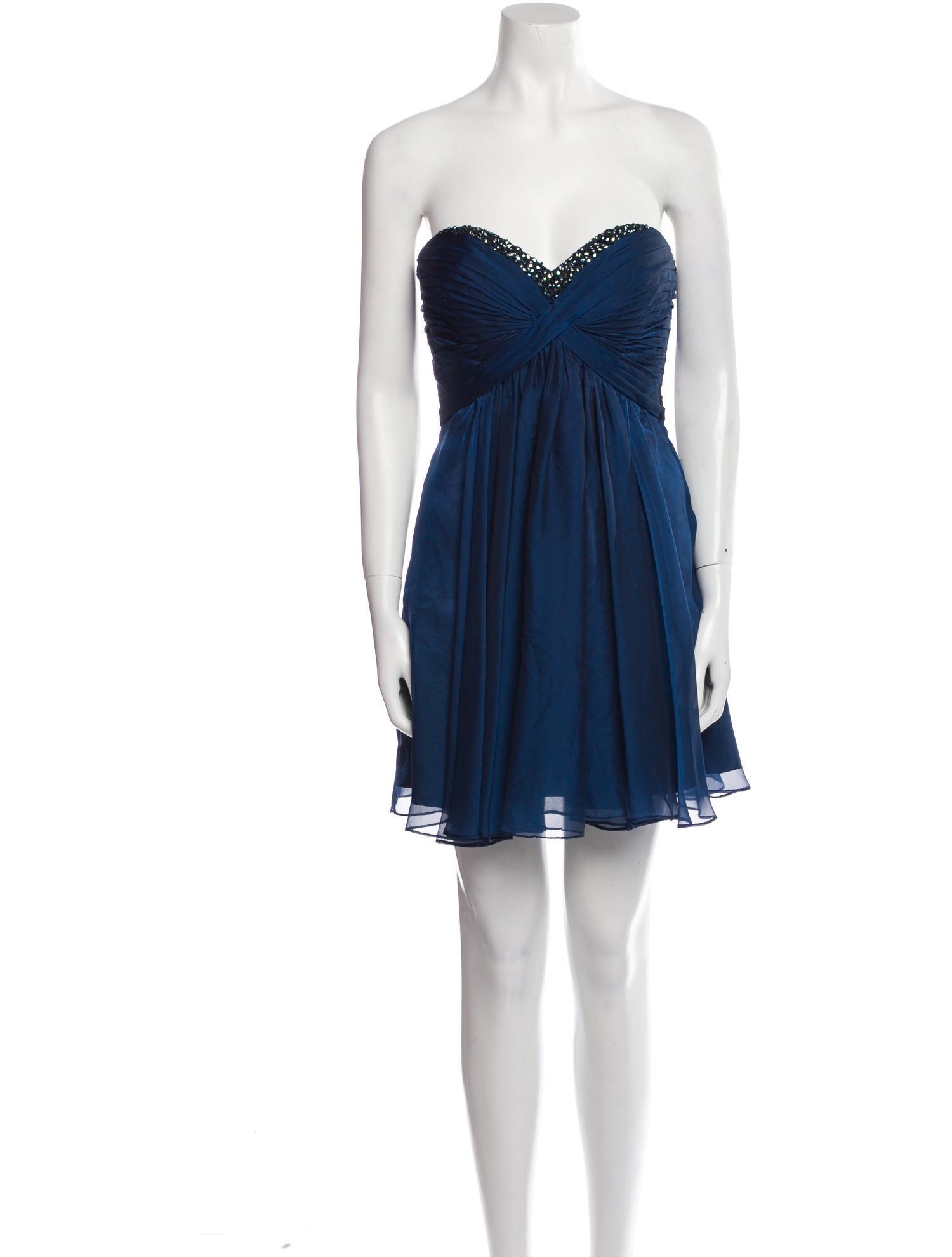 La Femme Strapless Mini Dress