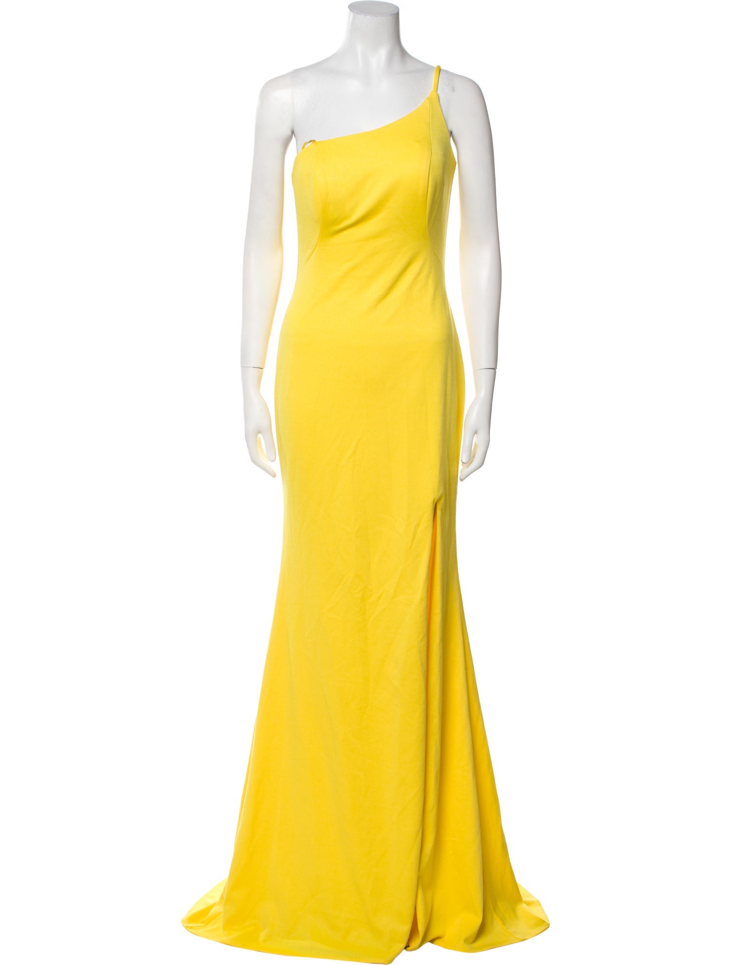 La Femme One-Shoulder Long Dress w/ Tags