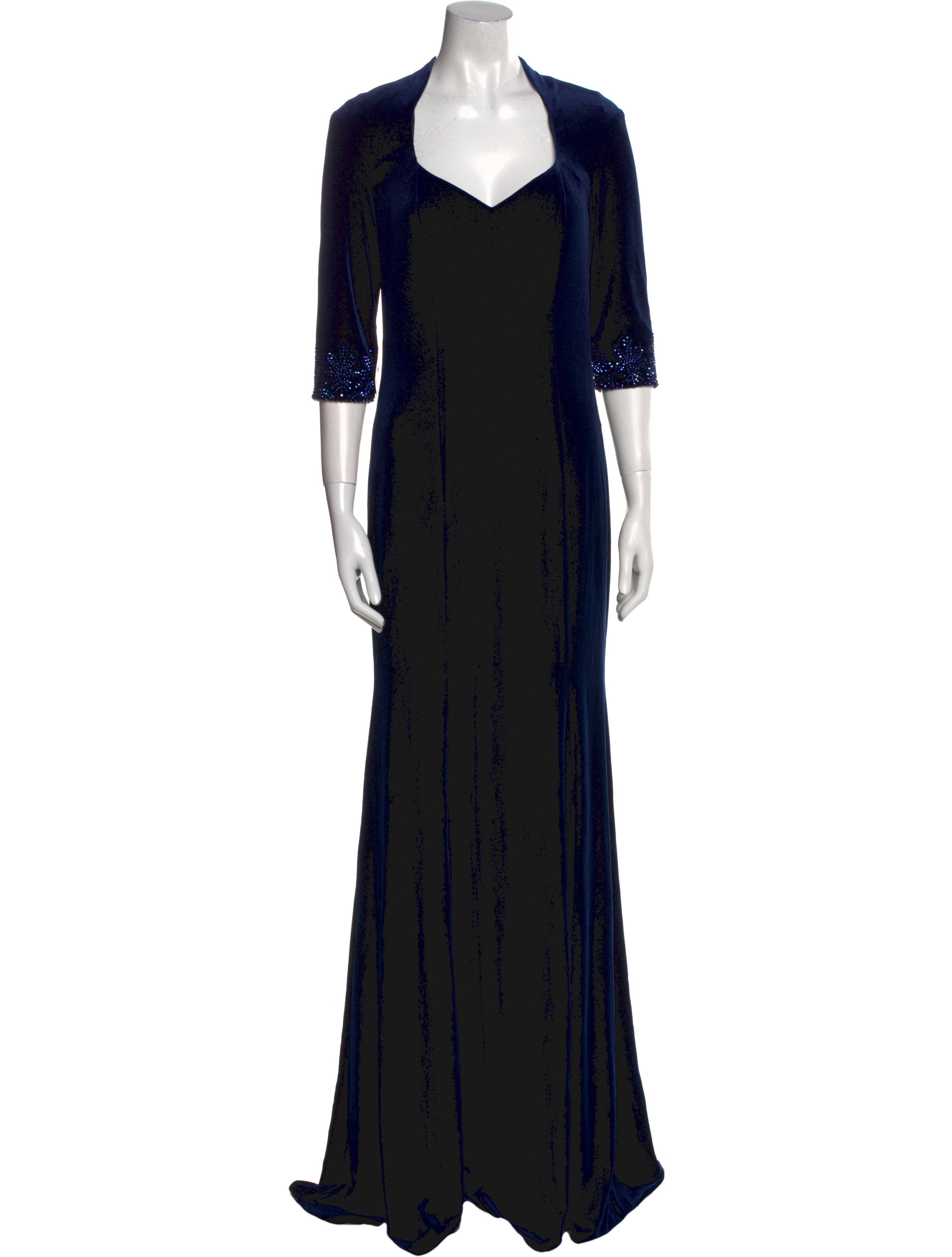 La Femme V-Neck Long Dress w/ Tags