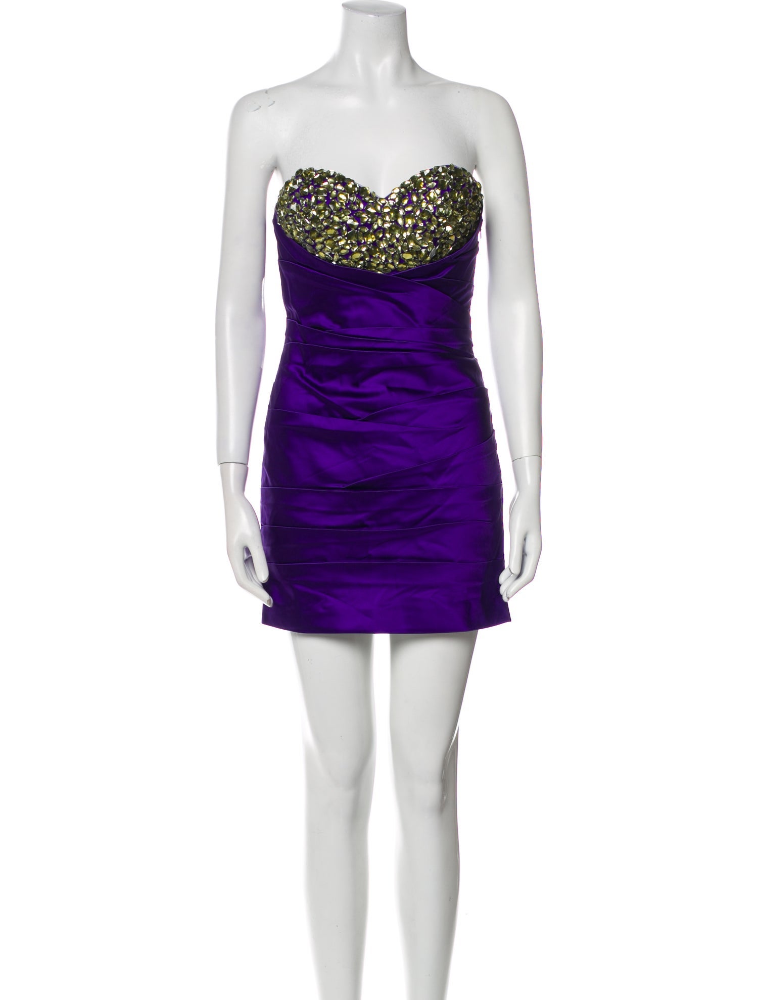 La Femme Strapless Mini Dress