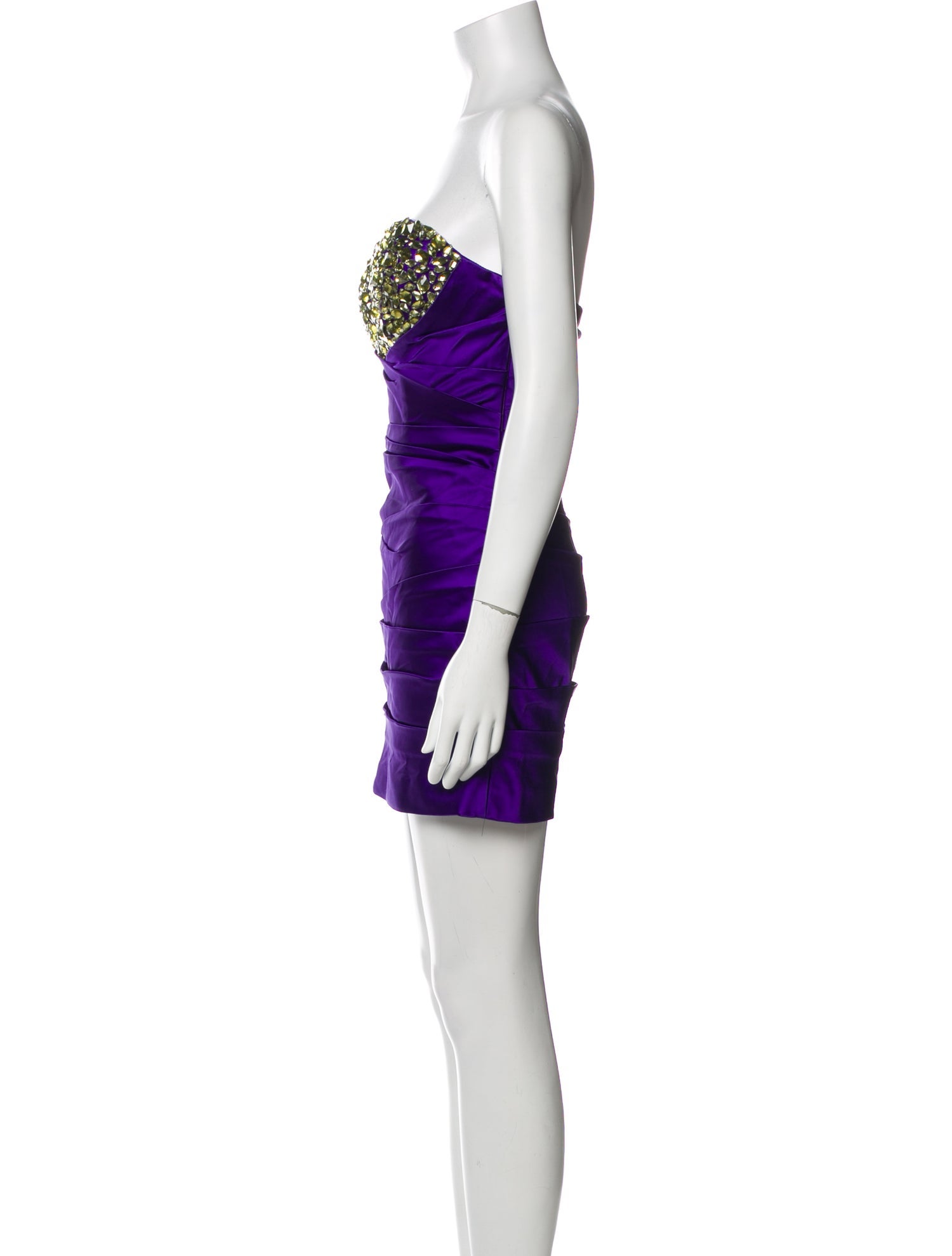 La Femme Strapless Mini Dress