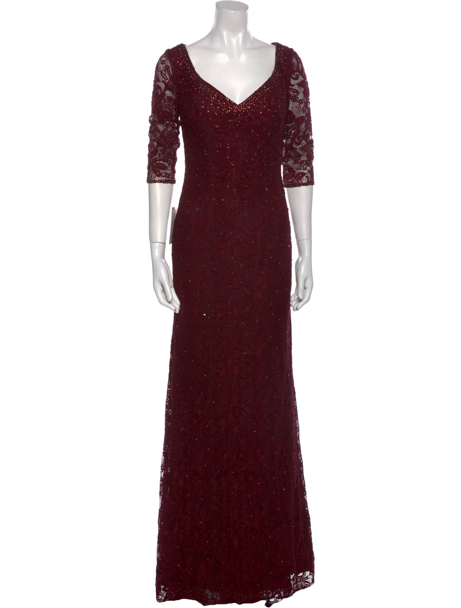 La Femme Printed Long Dress