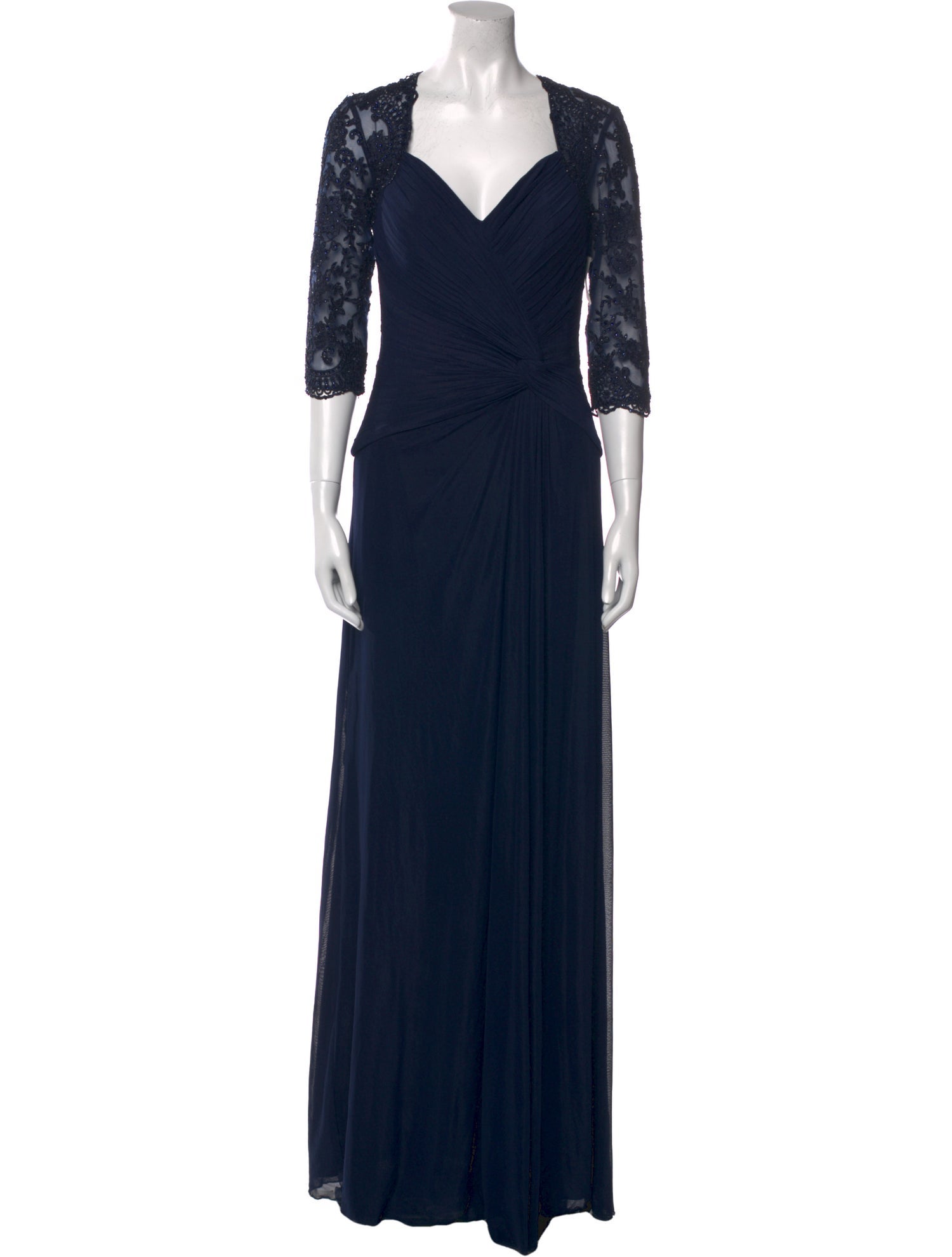 La Femme V-Neck Long Dress