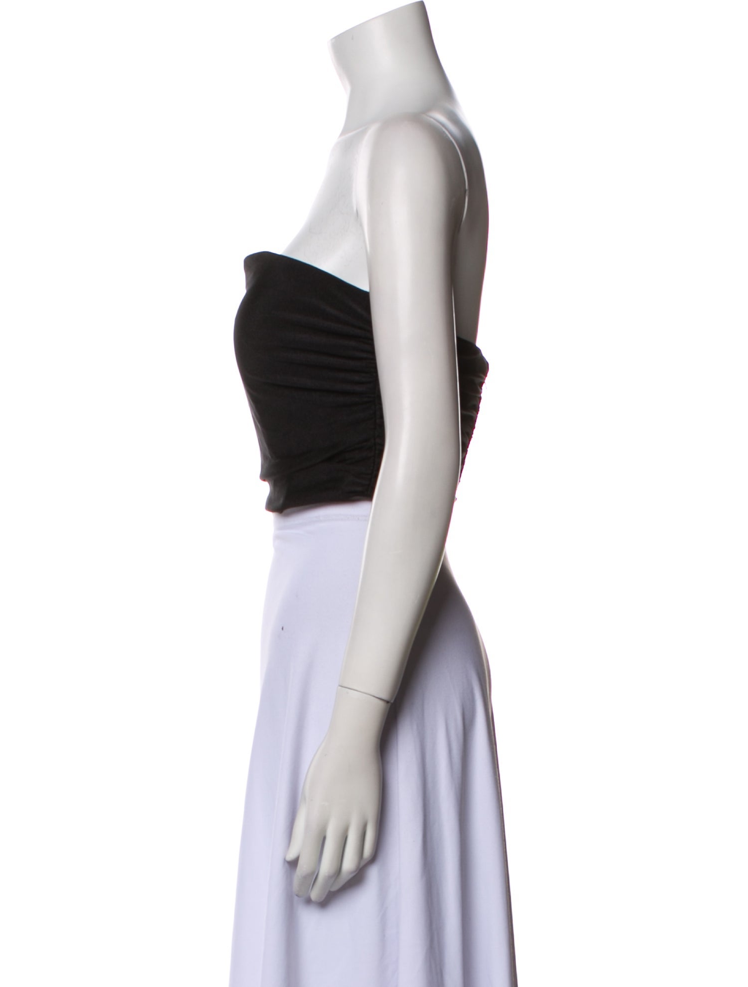 La Femme Linen Strapless Crop Top w/ Tags
