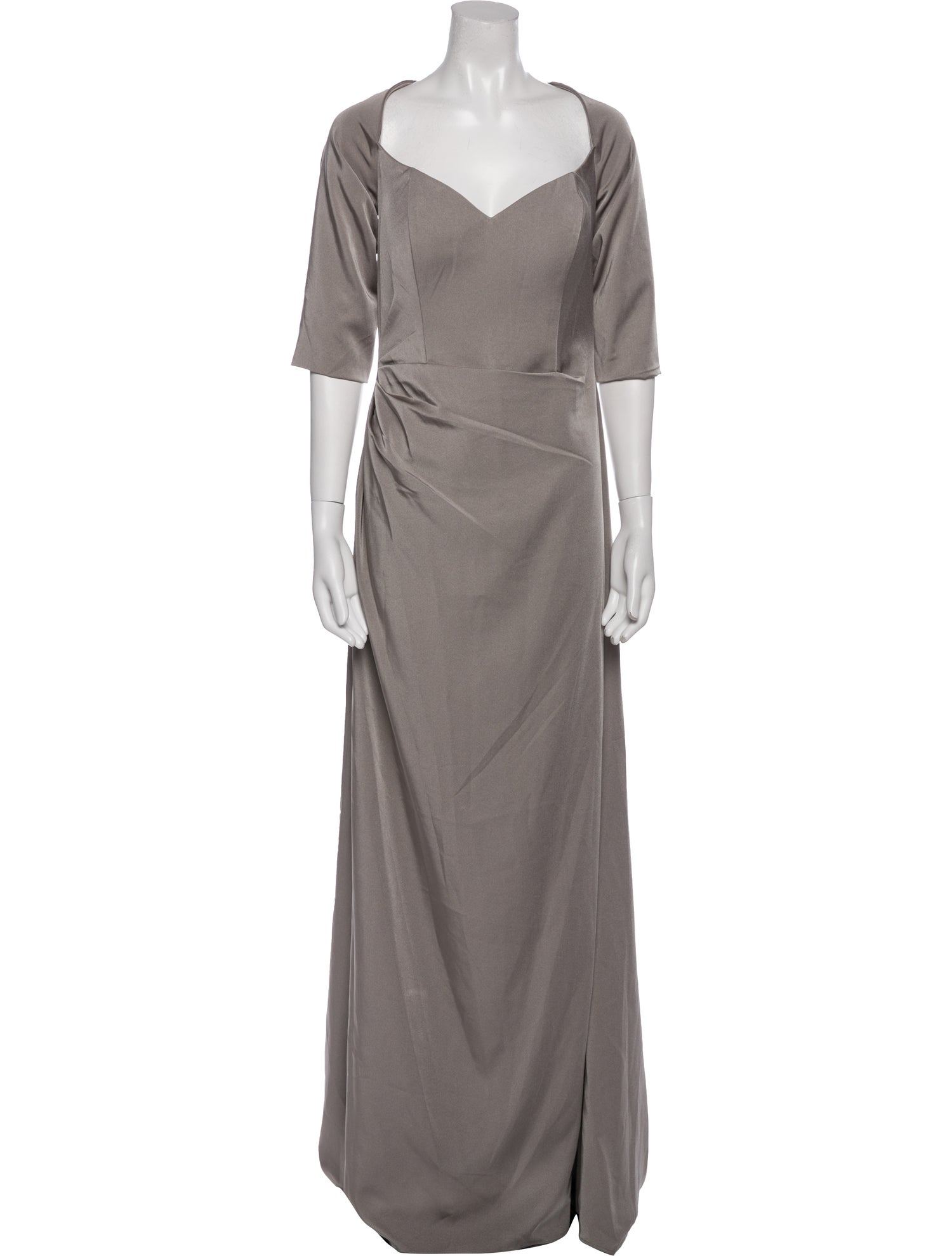 La Femme V-Neck Long Dress