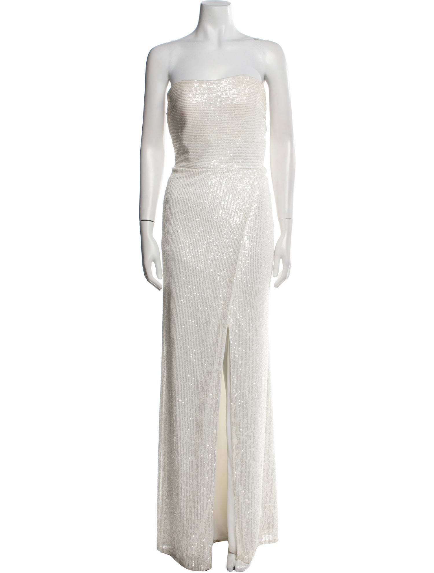 La Femme Strapless Long Dress