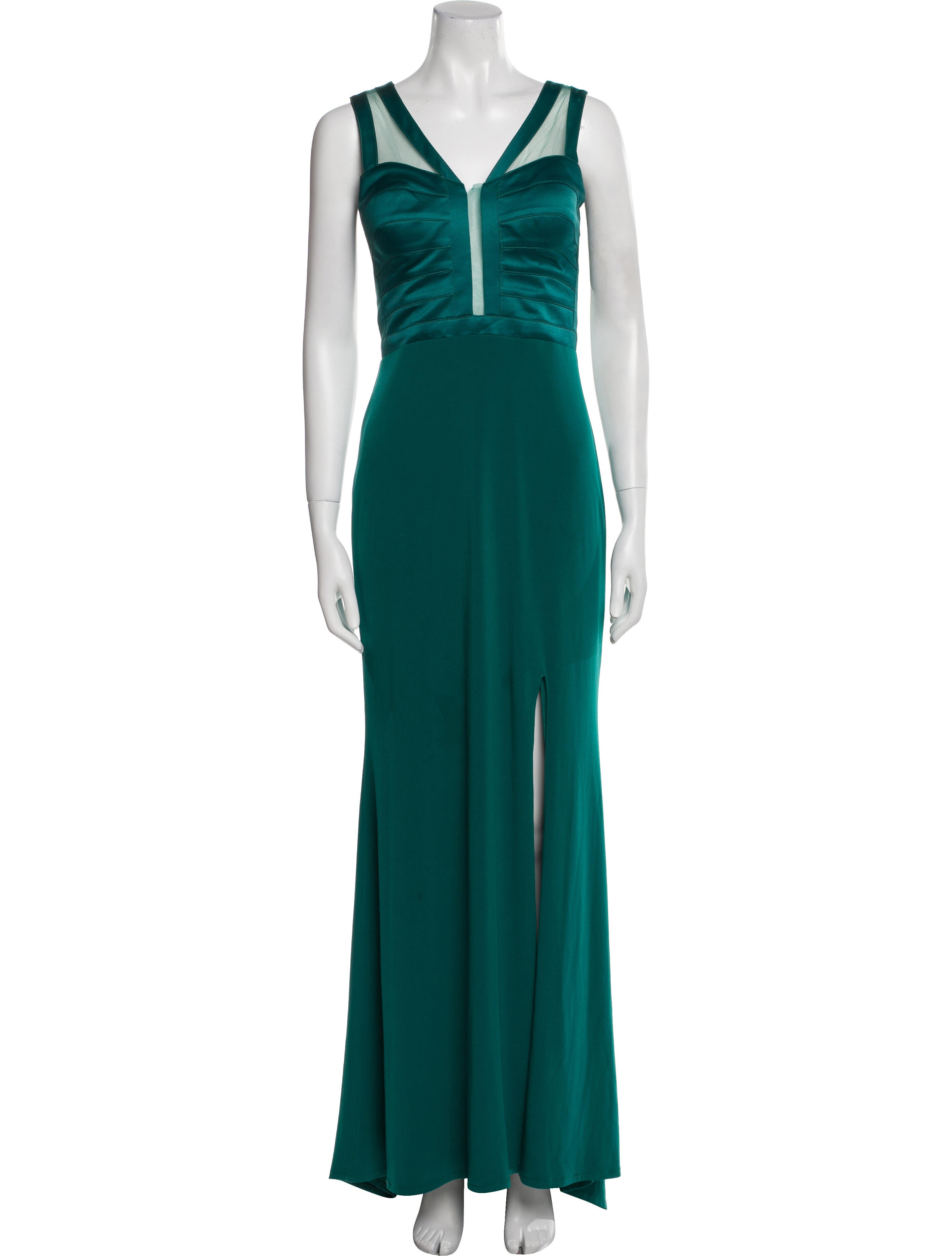 La Femme V-Neck Long Dress