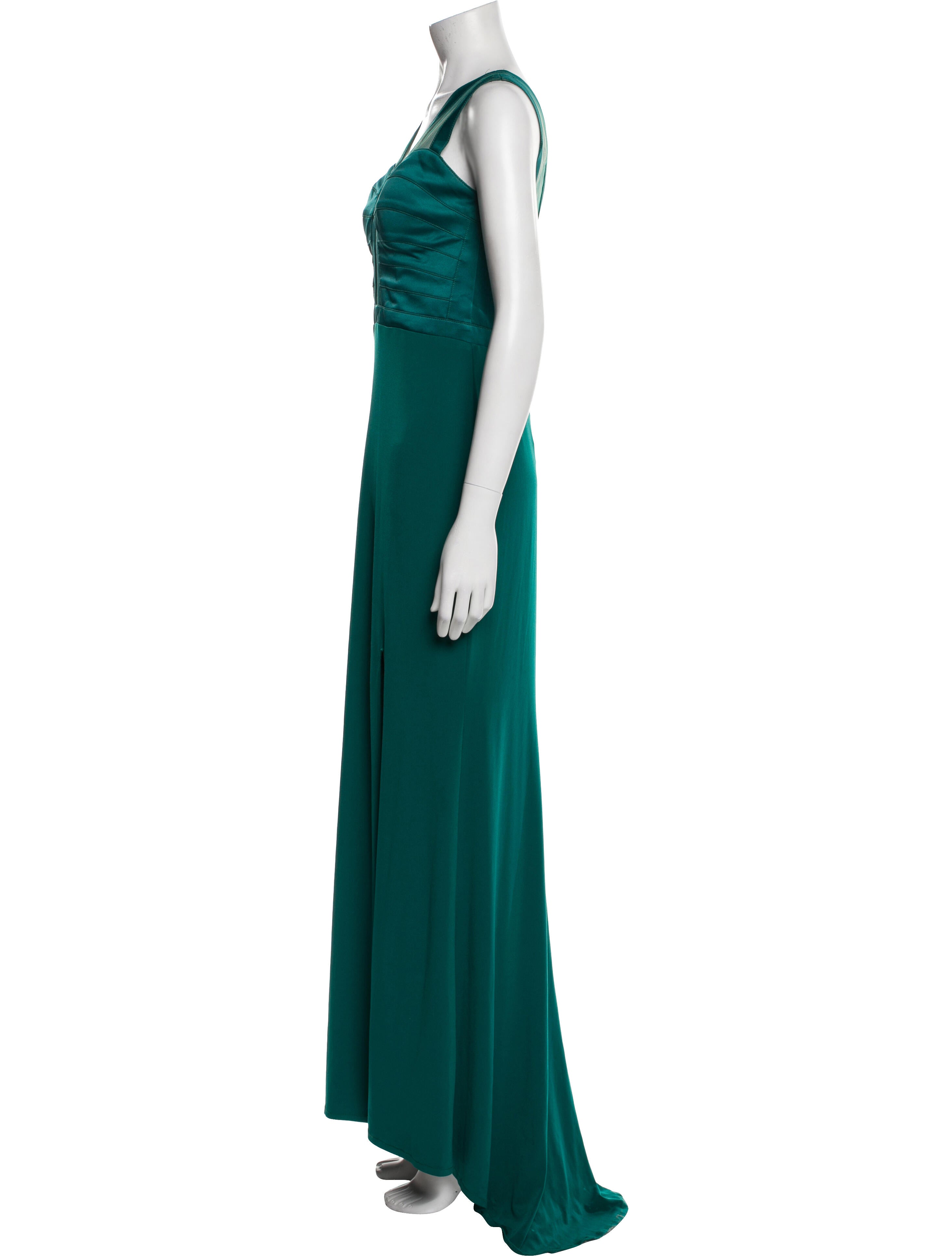 La Femme V-Neck Long Dress