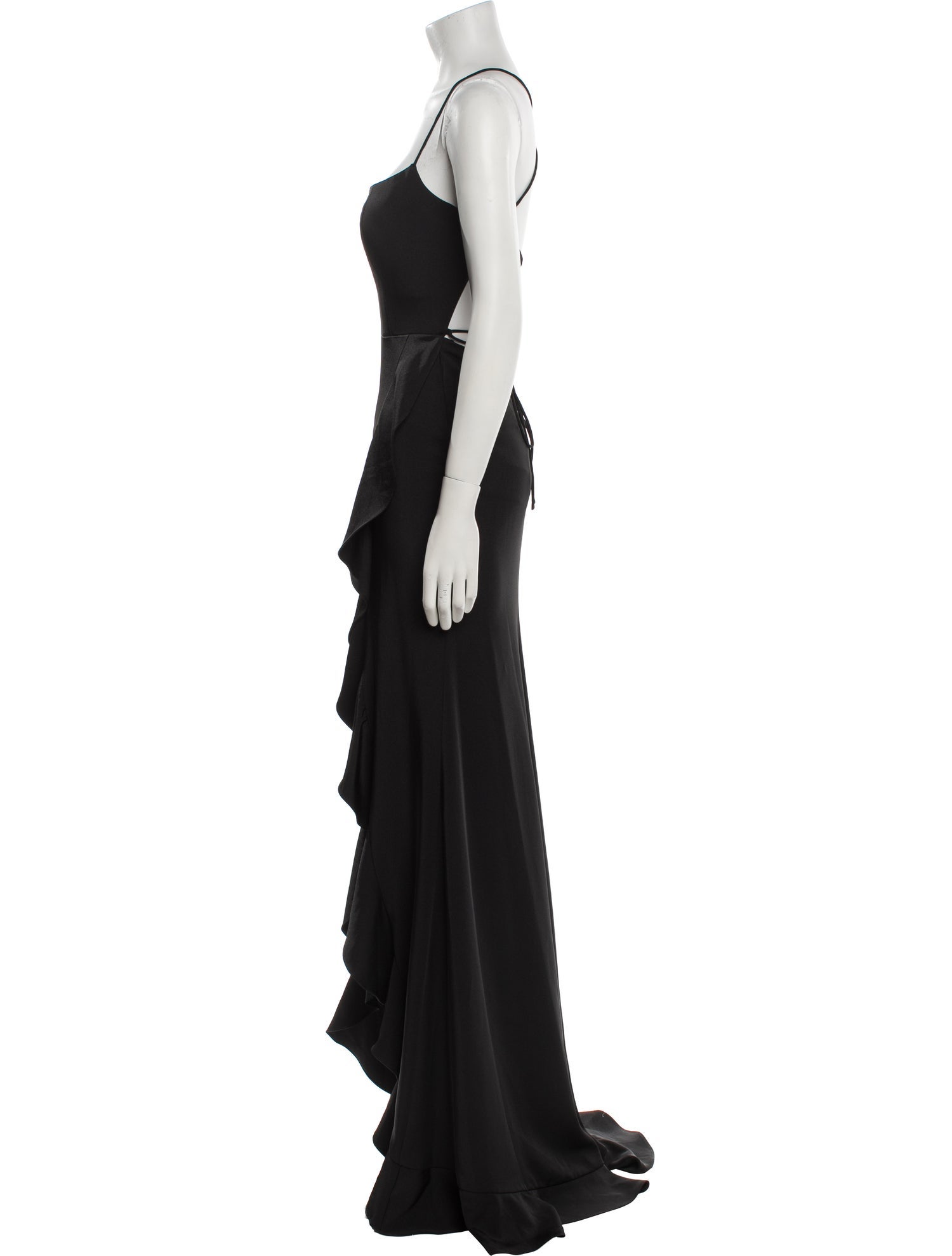 La Femme Square Neckline Long Dress w/ Tags