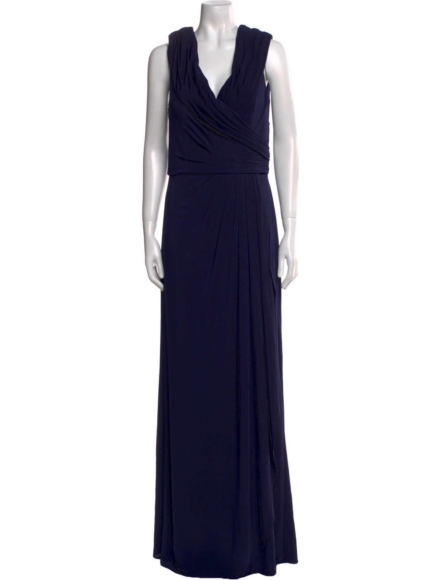 La Femme Cowl Neck Long Dress