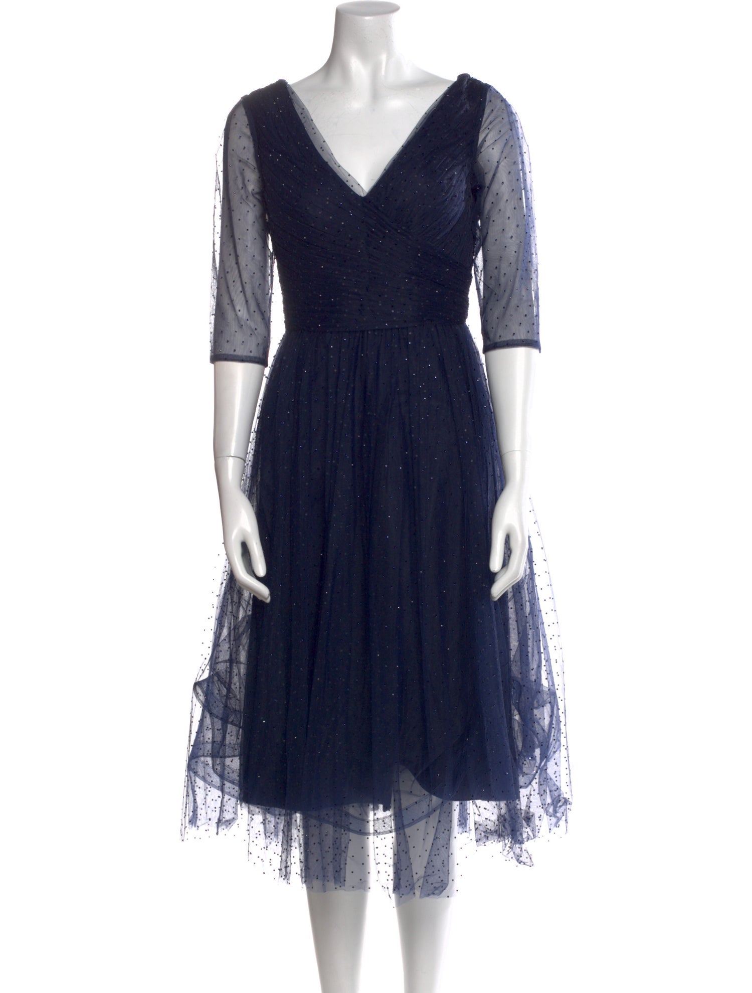 La Femme Linen Midi Length Dress w/ Tags