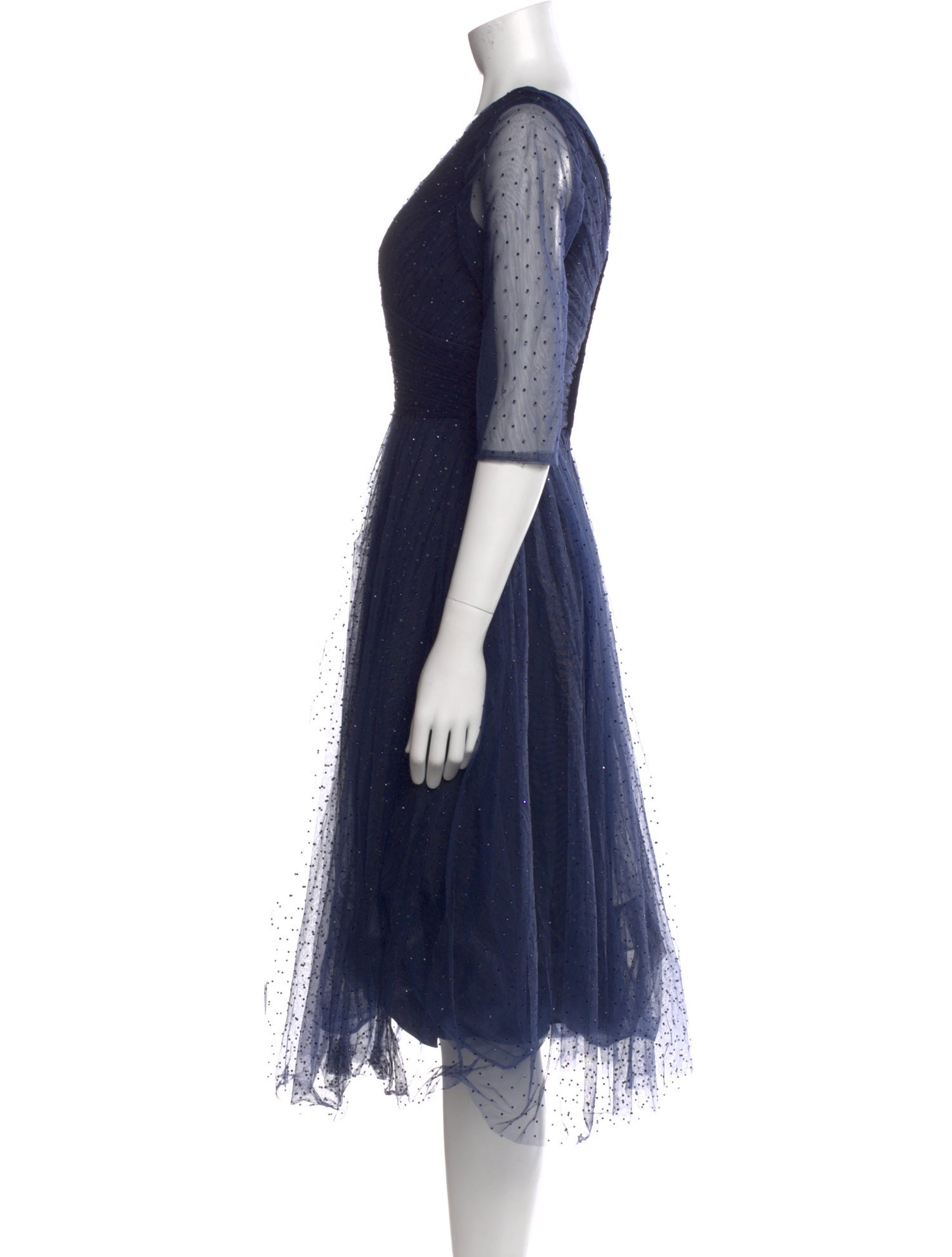 La Femme Linen Midi Length Dress w/ Tags