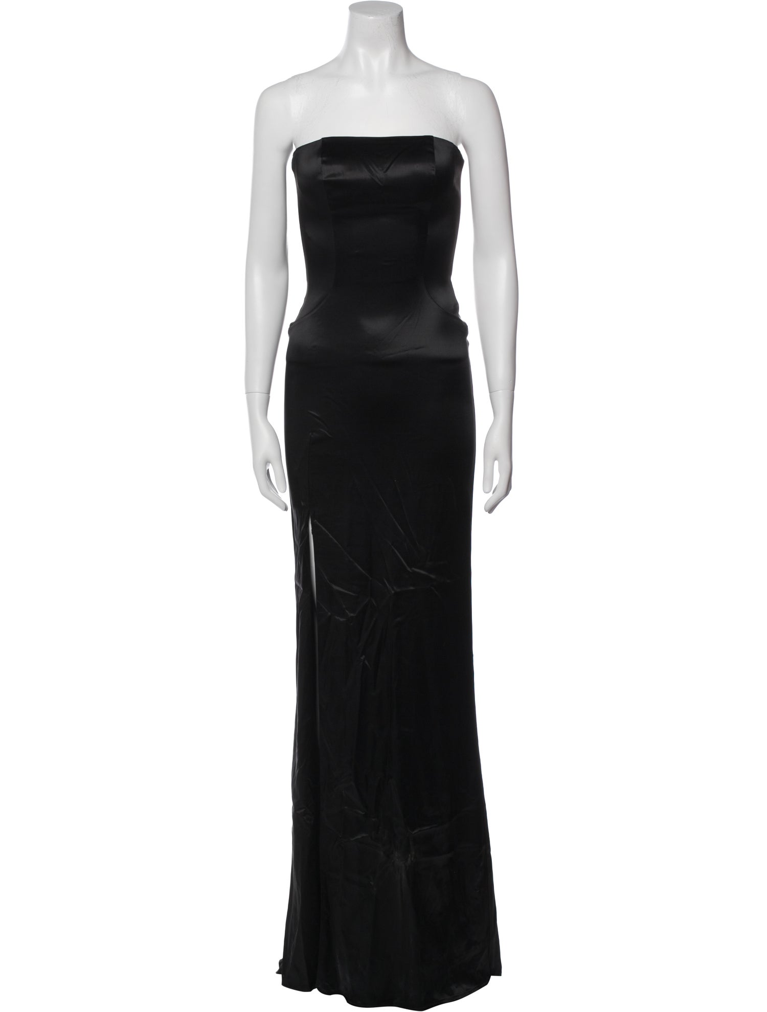 La Femme Strapless Long Dress