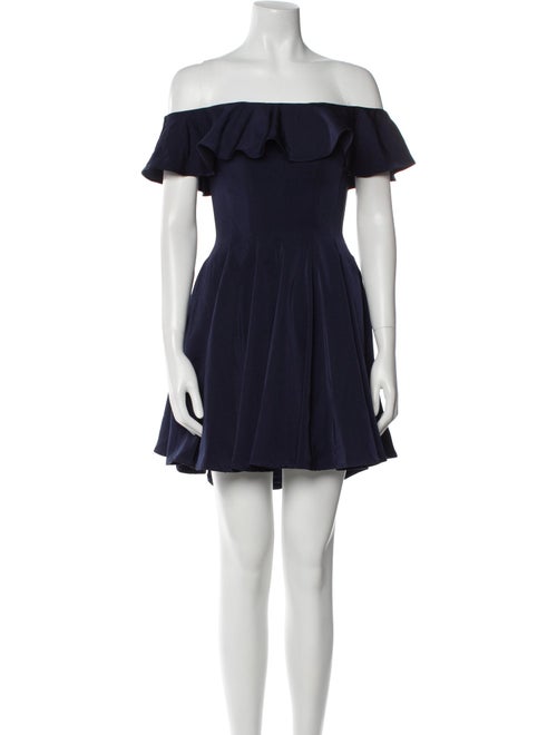 La Femme Off-The-Shoulder Mini Dress