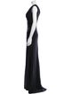 La Femme V-Neck Long Dress