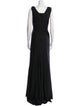 La Femme V-Neck Long Dress
