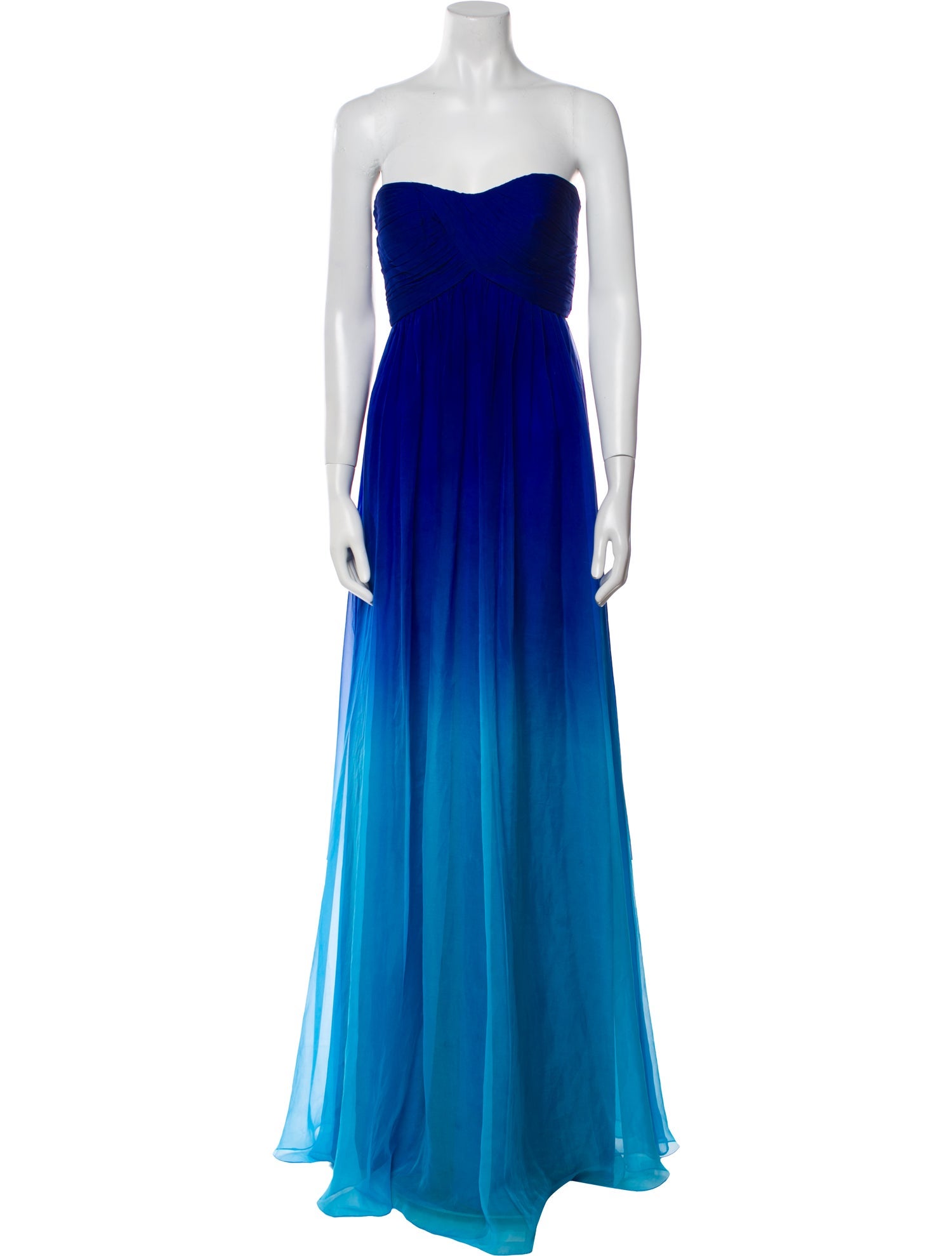 La Femme Strapless Long Dress