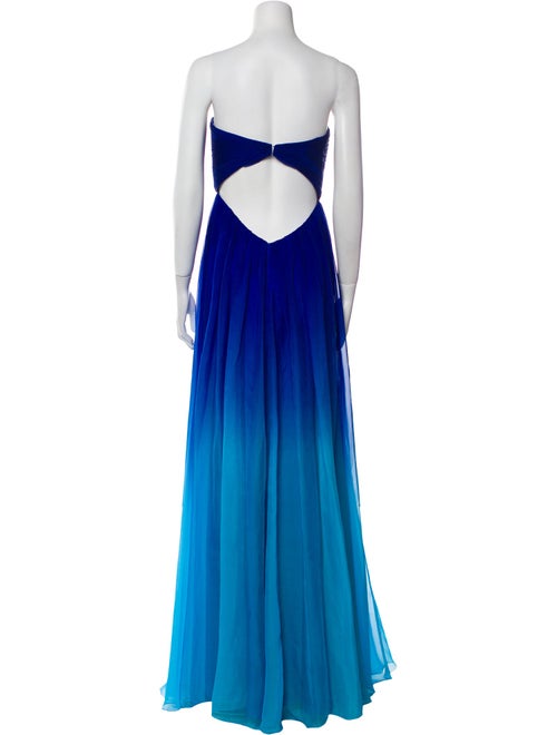 La Femme Strapless Long Dress