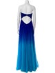 La Femme Strapless Long Dress
