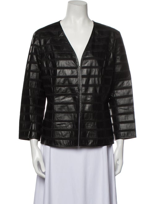 Lafayette 148 Leather Evening Jacket