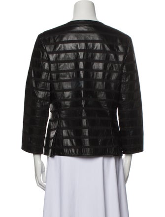 Lafayette 148 Leather Evening Jacket
