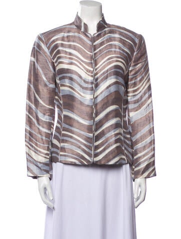 Lafayette 148 Jackets Striped Evening Jacket US 8 | M