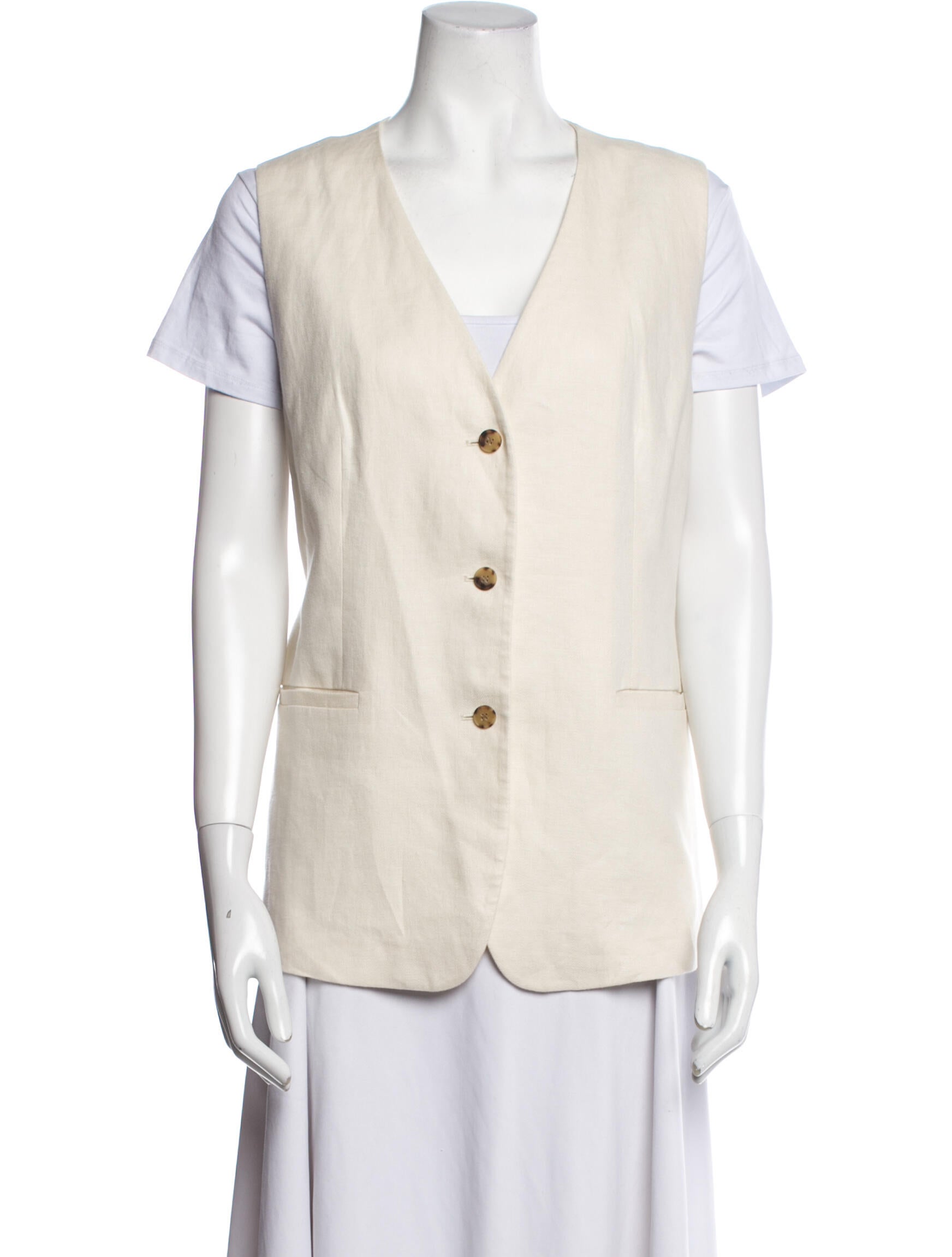 Lafayette 148 Vest Neutrals Jackets, Clothing WLFFY172818 The