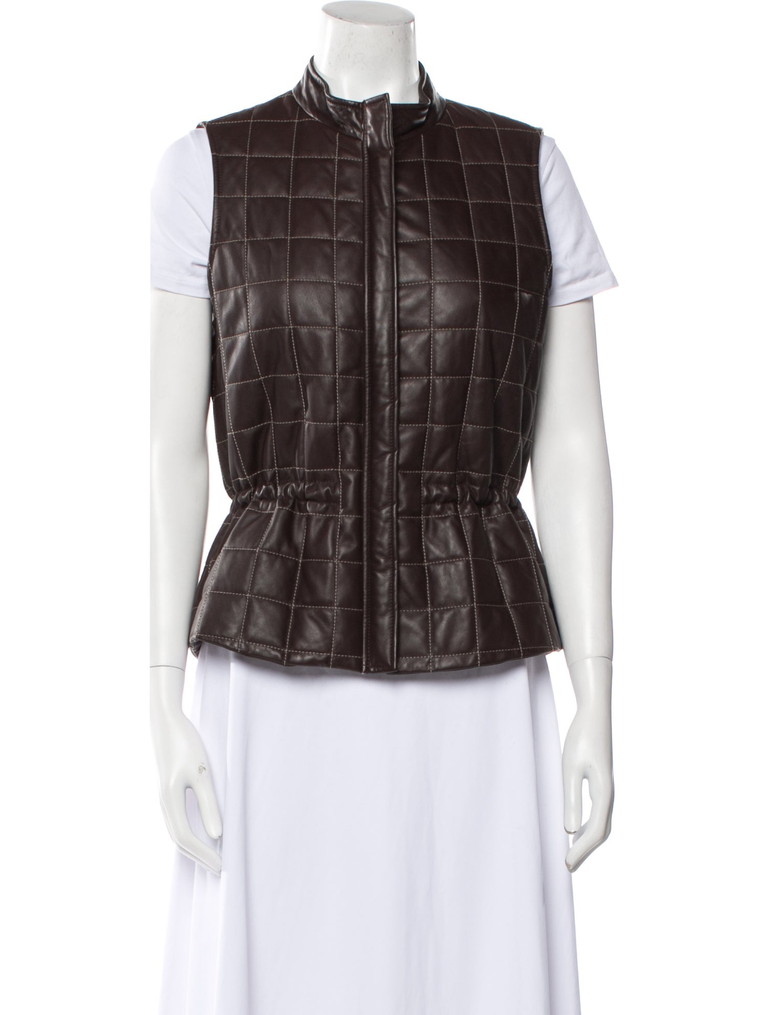 Lafayette 148 Vest Brown Jackets, Clothing WLFFY184189 The RealReal