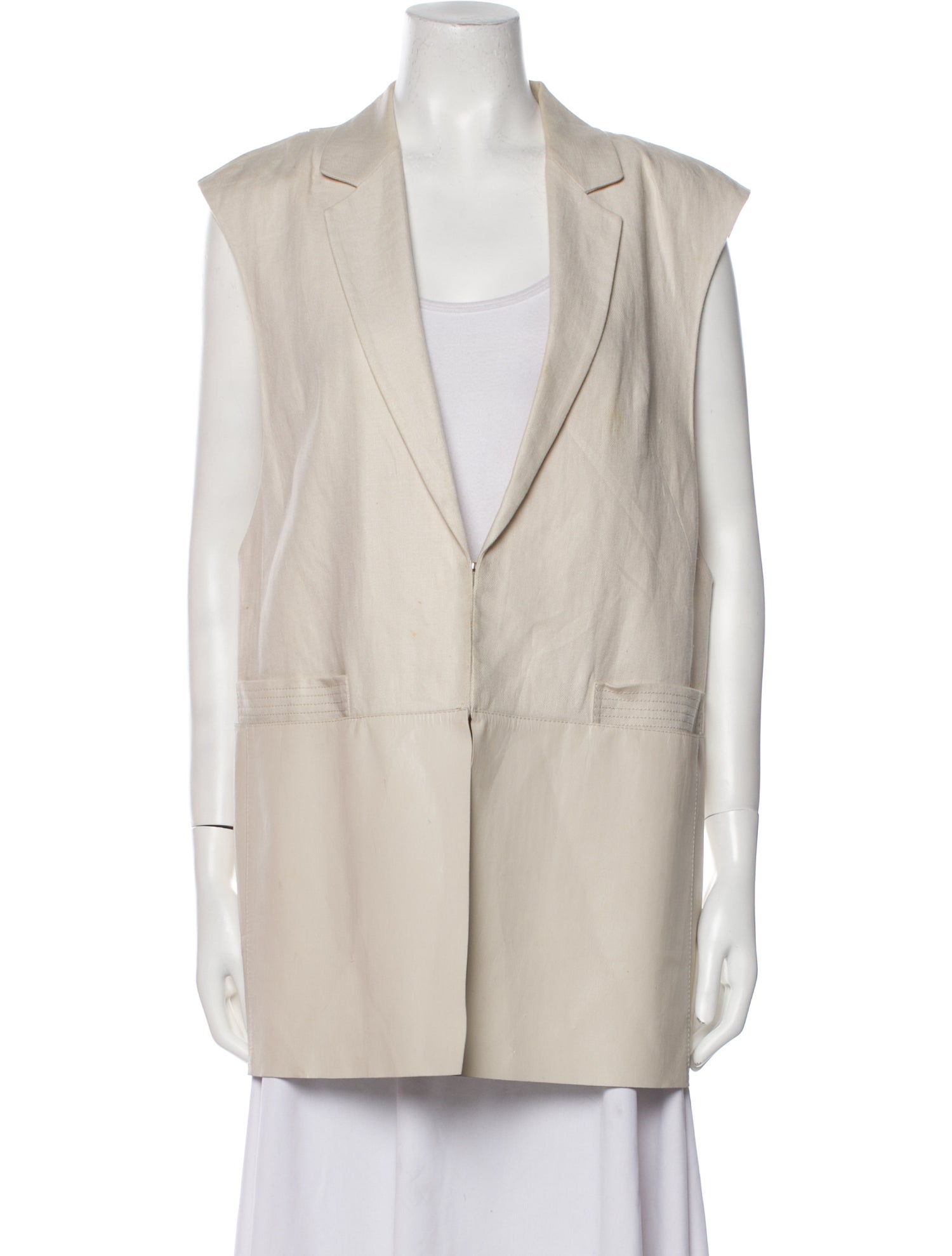 Lafayette 148 Vest Neutrals Jackets, Clothing WLFFY185419 The