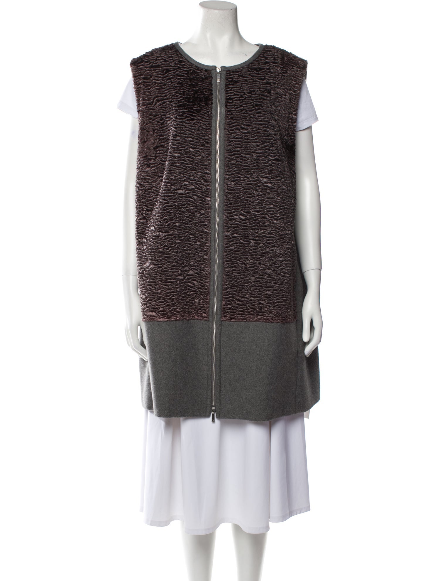 Lafayette 148 Vest Grey Jackets, Clothing WLFFY189520 The RealReal