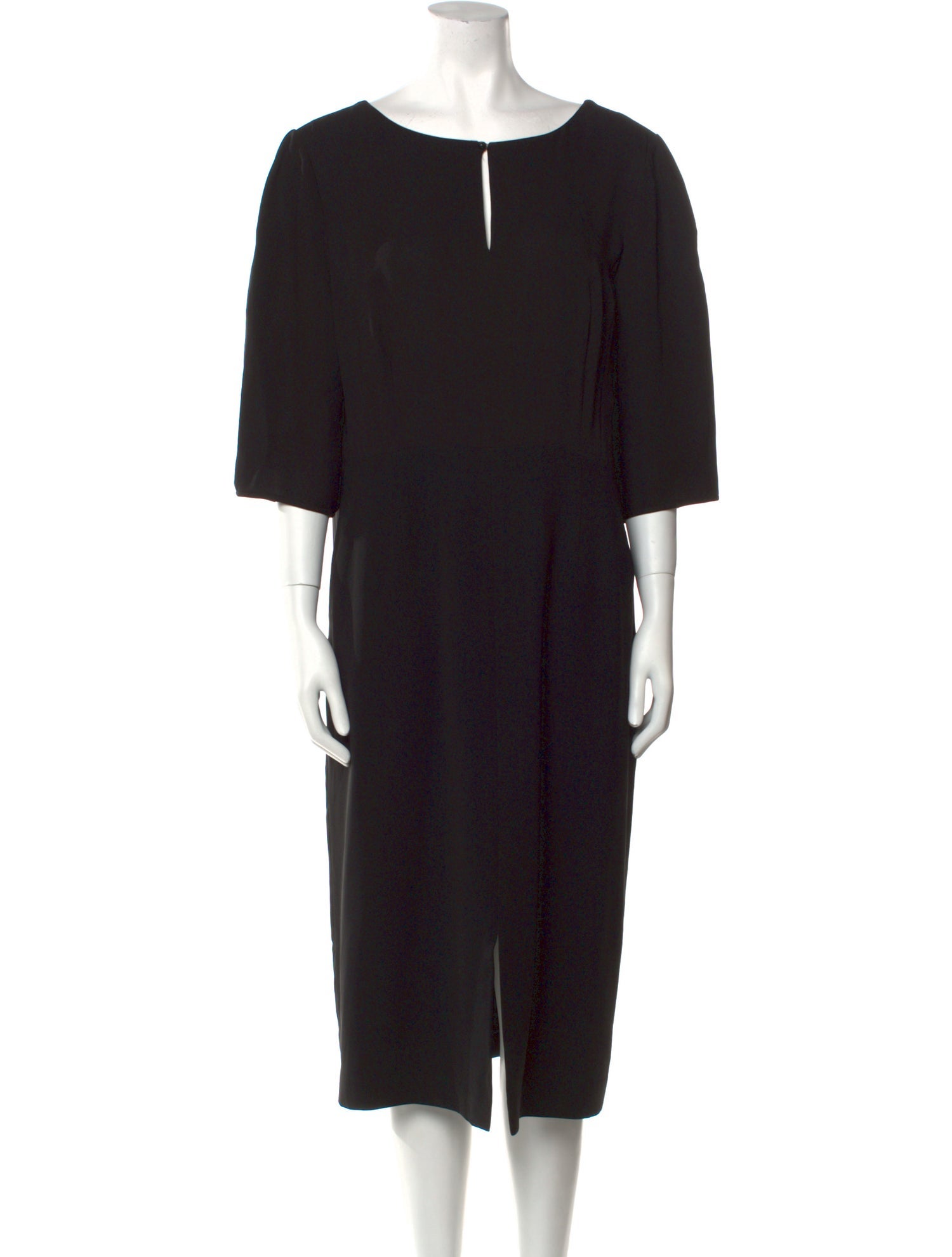 Lafayette 148 Scoop Neck Midi Length Dress