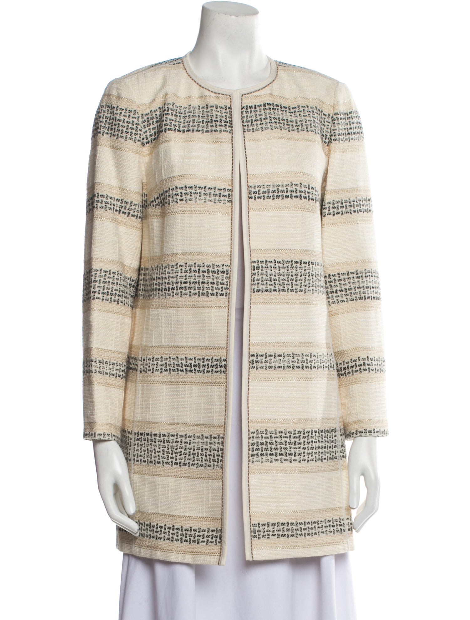 Lafayette 148 Striped Coat