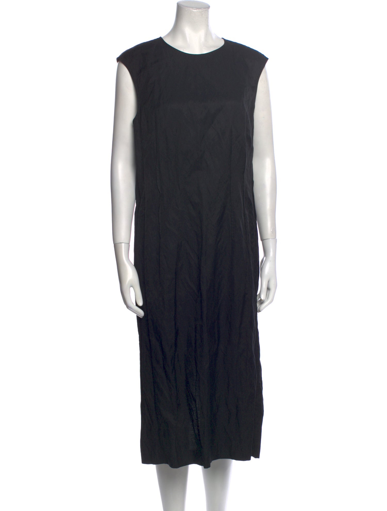Lafayette 148 Crew Neck Midi Length Dress